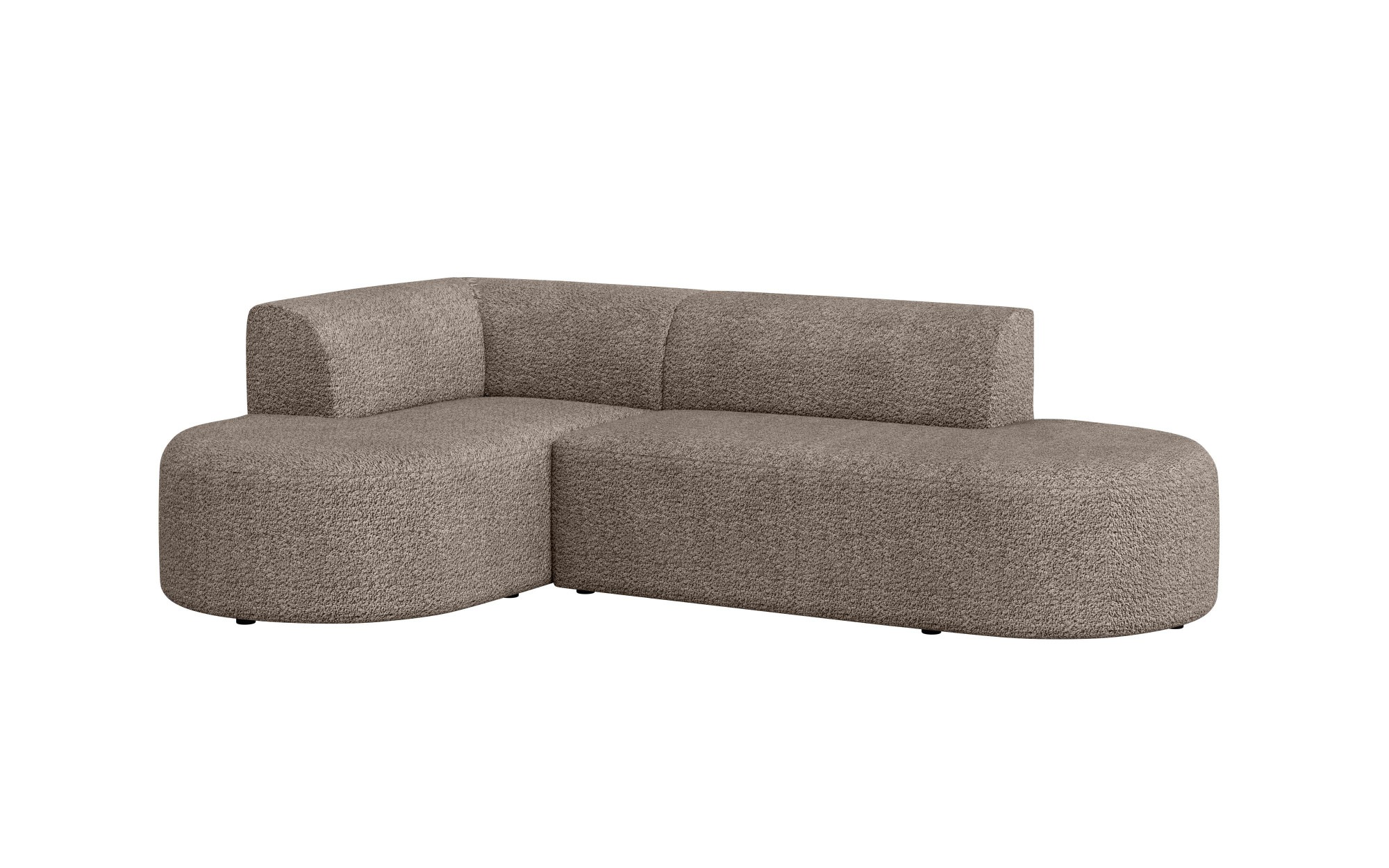 andas Ecksofa »Ecksofa Tvinne mit Ottomane links oder rechts bestellbar«, L-Form, mit Wellenunterfederung, BxTxH 260x170x73 cm