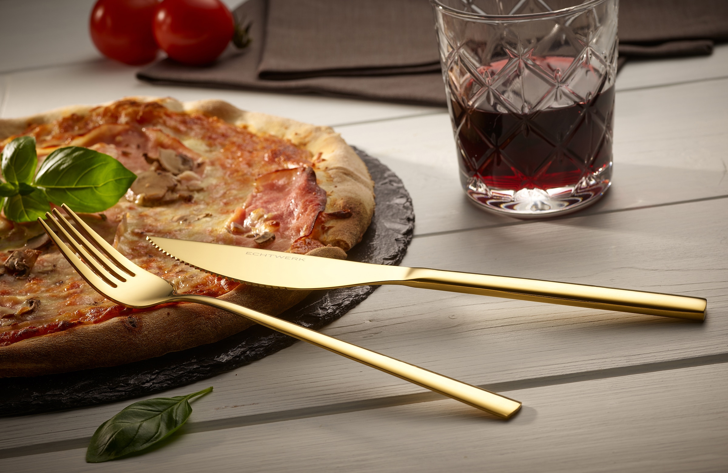 ECHTWERK Besteck-Set »Angelini«, (Set, 8 tlg.), für Pizza, Quiche, Flammkuchen