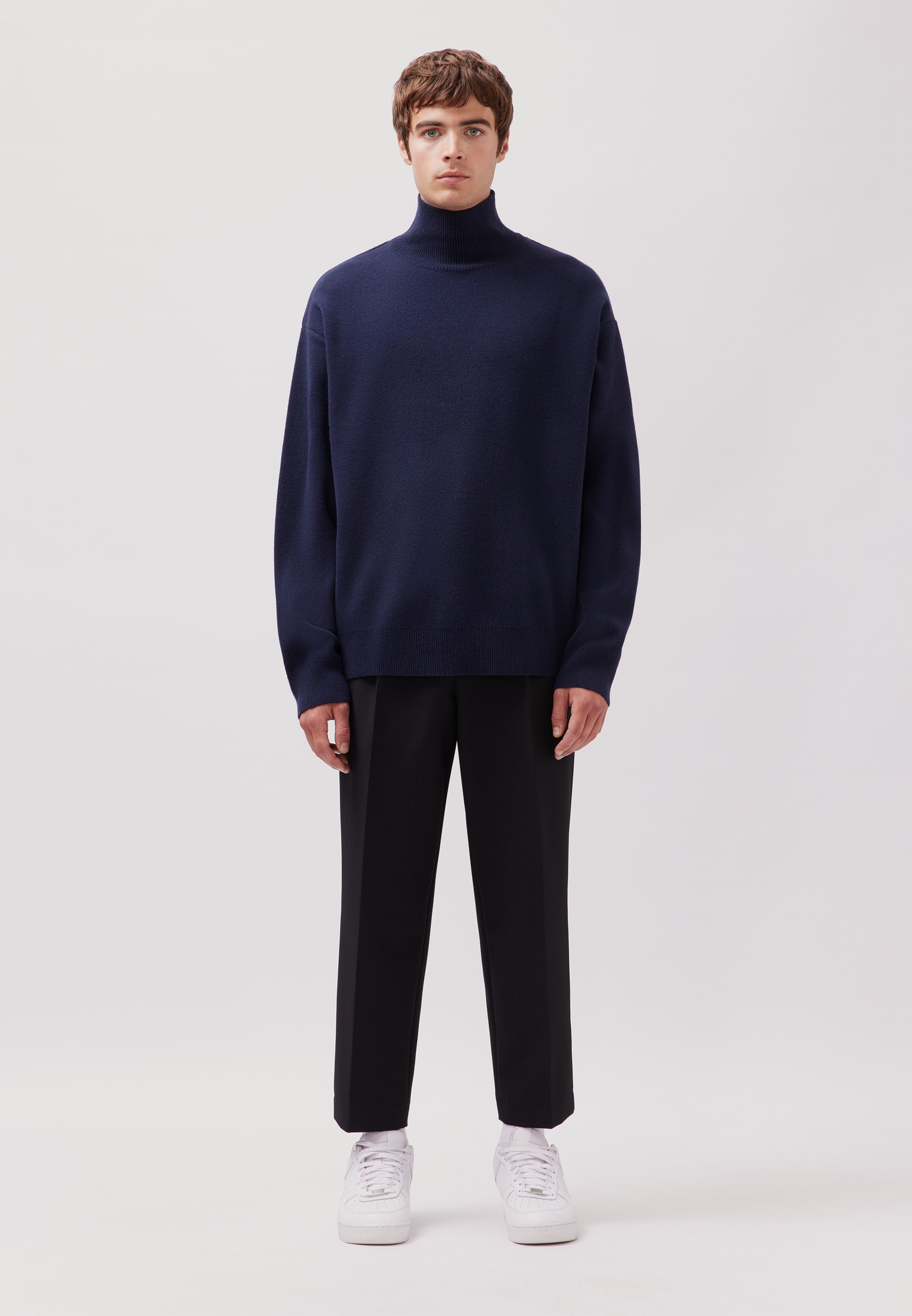 studio seidensticker Strickpullover 1/1 Stehkragen Uni