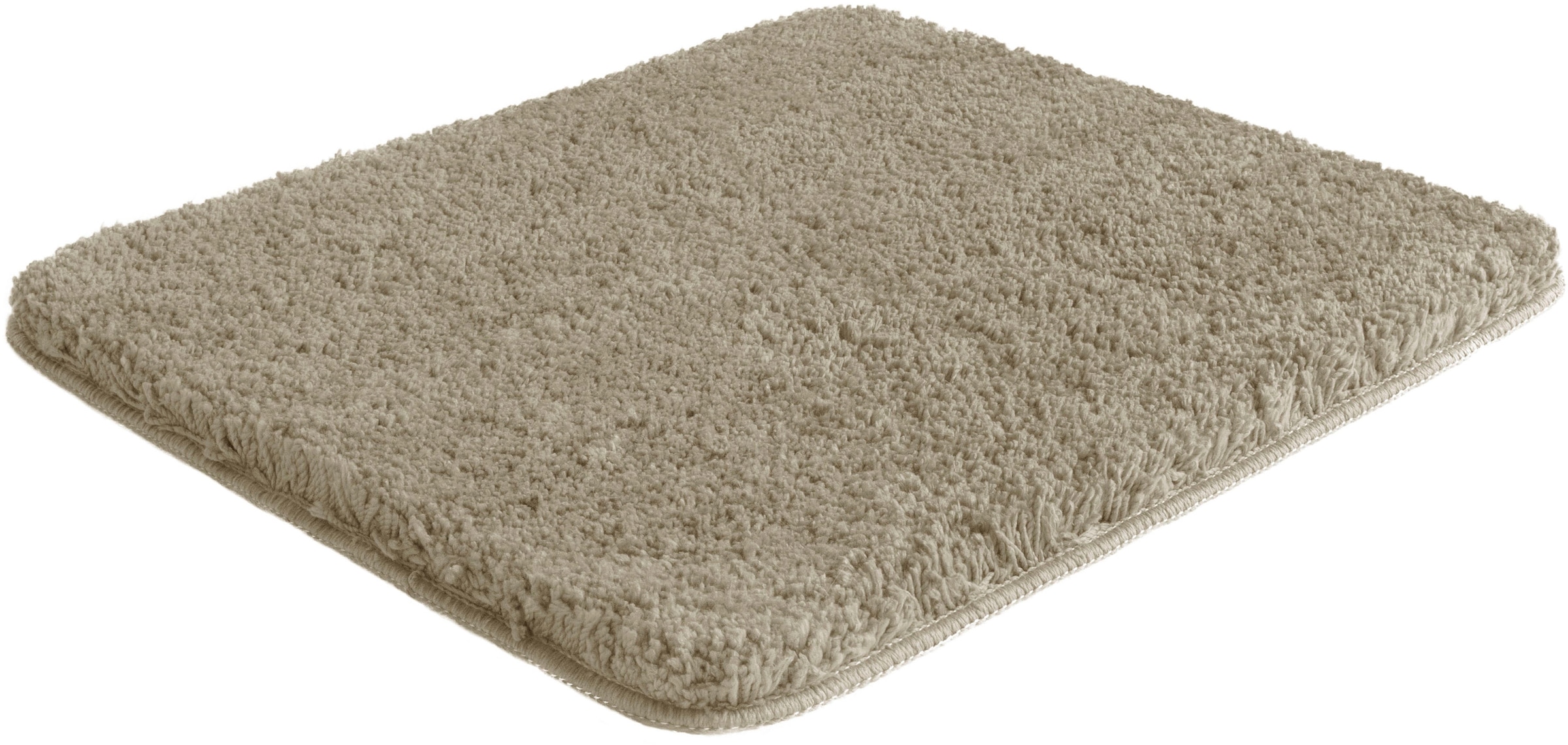 my home Badematte »Sanremo, Badvorleger, Badezimmer Teppich, sehr weich«, rutschhemmend beschichtet, fußbodenheizungsgeeignet-schnell trocknend, Badteppich, unifarben, rechteckig, rund & als 3-tlg. Set erhältlich