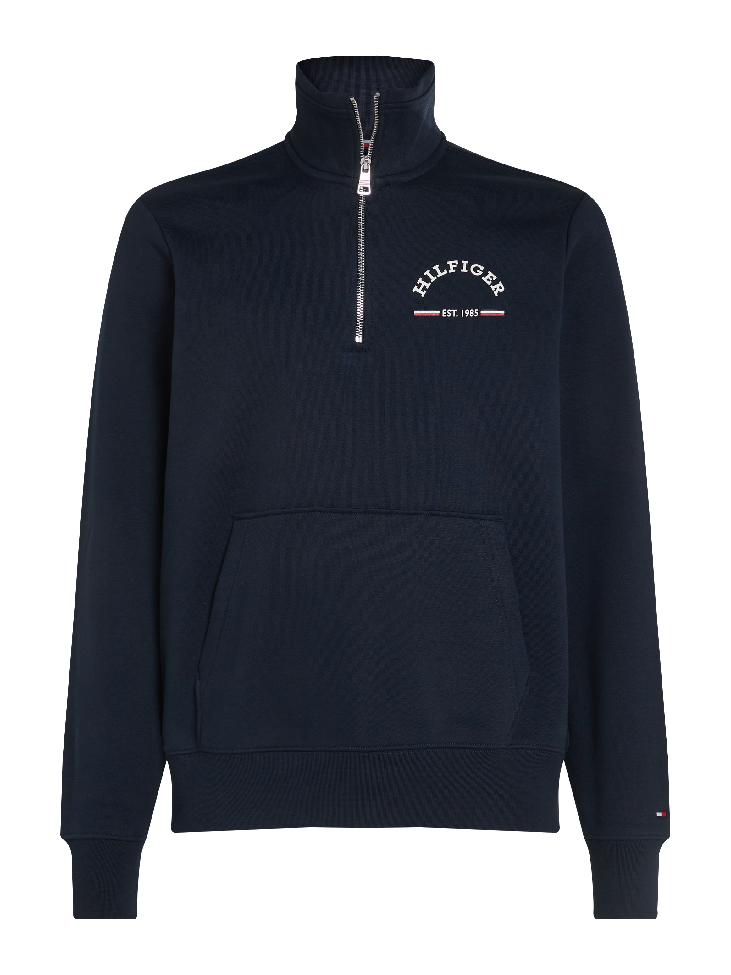 Tommy Hilfiger Sweatshirt »ROUNDALL STAND COLLAR ZIP«, mit Stehkragen und Reißverschluss