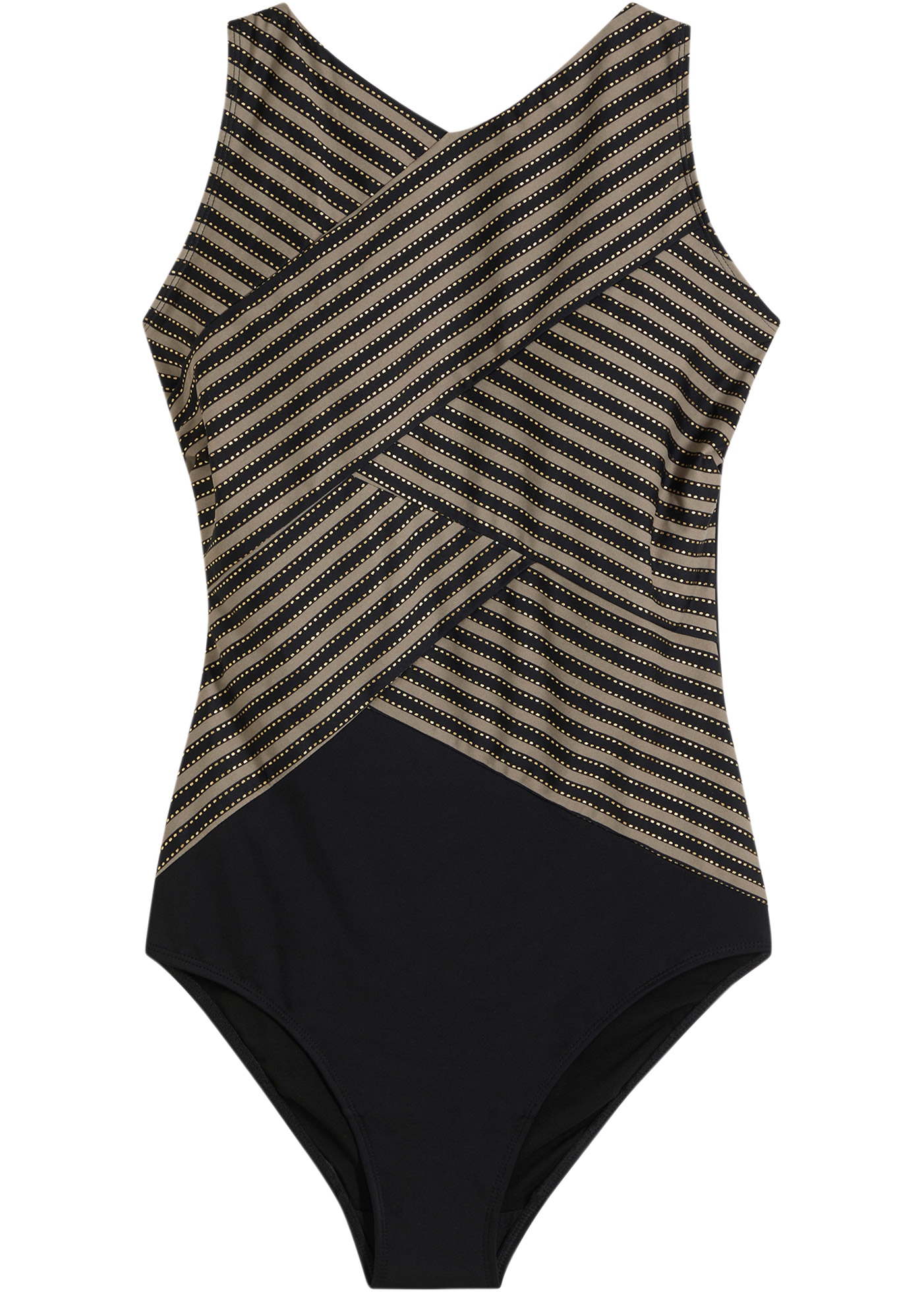 bonprix Badeanzug »Medium Shape-Badeanzug mit Wickeloptik« mit Medium Shape-Effekt, mit Wickeloptik