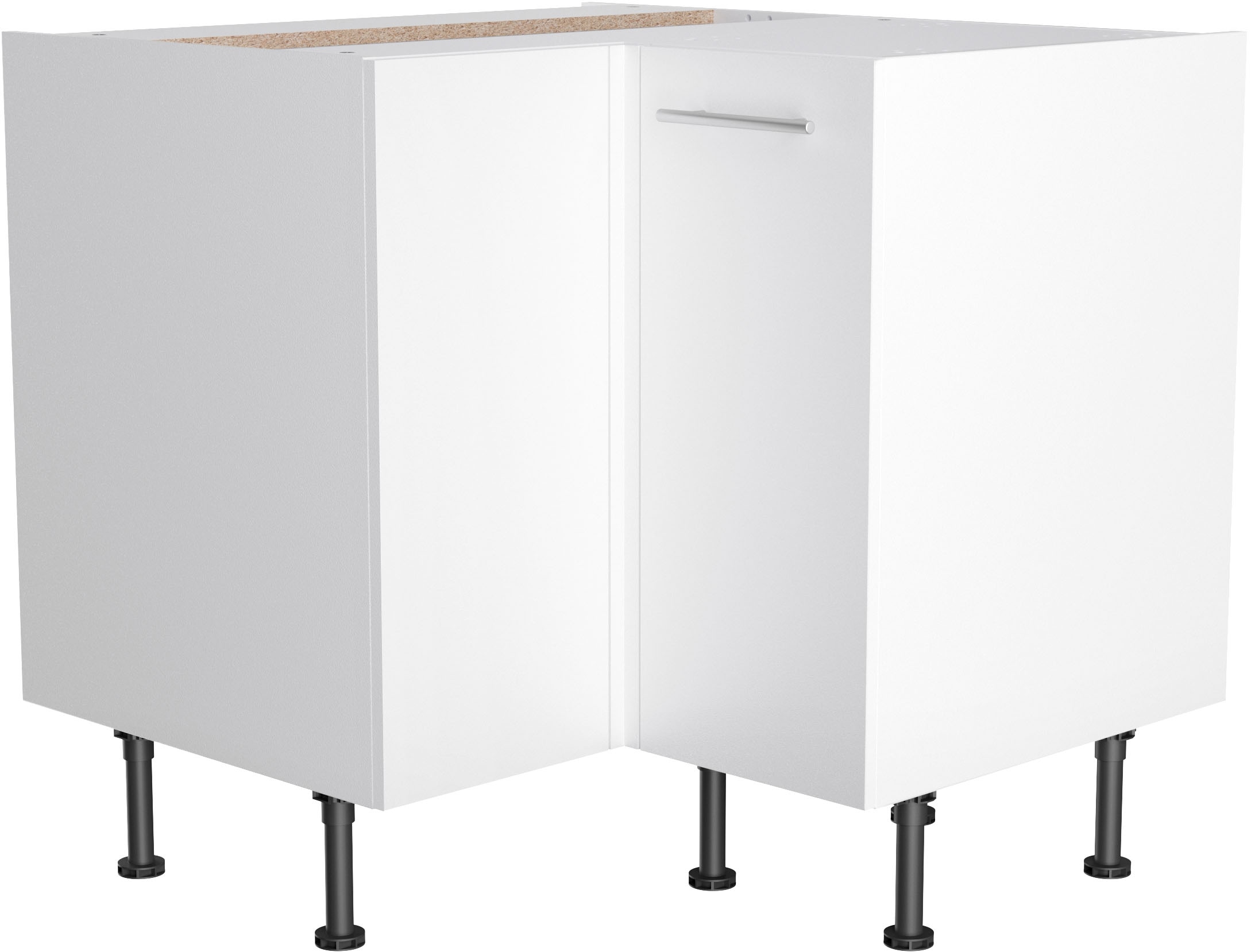 KOCHSTATION Eckunterschrank »KS-Bern2«, Breite 90 x 90 cm, 1 Tür, 1 Einlegeboden