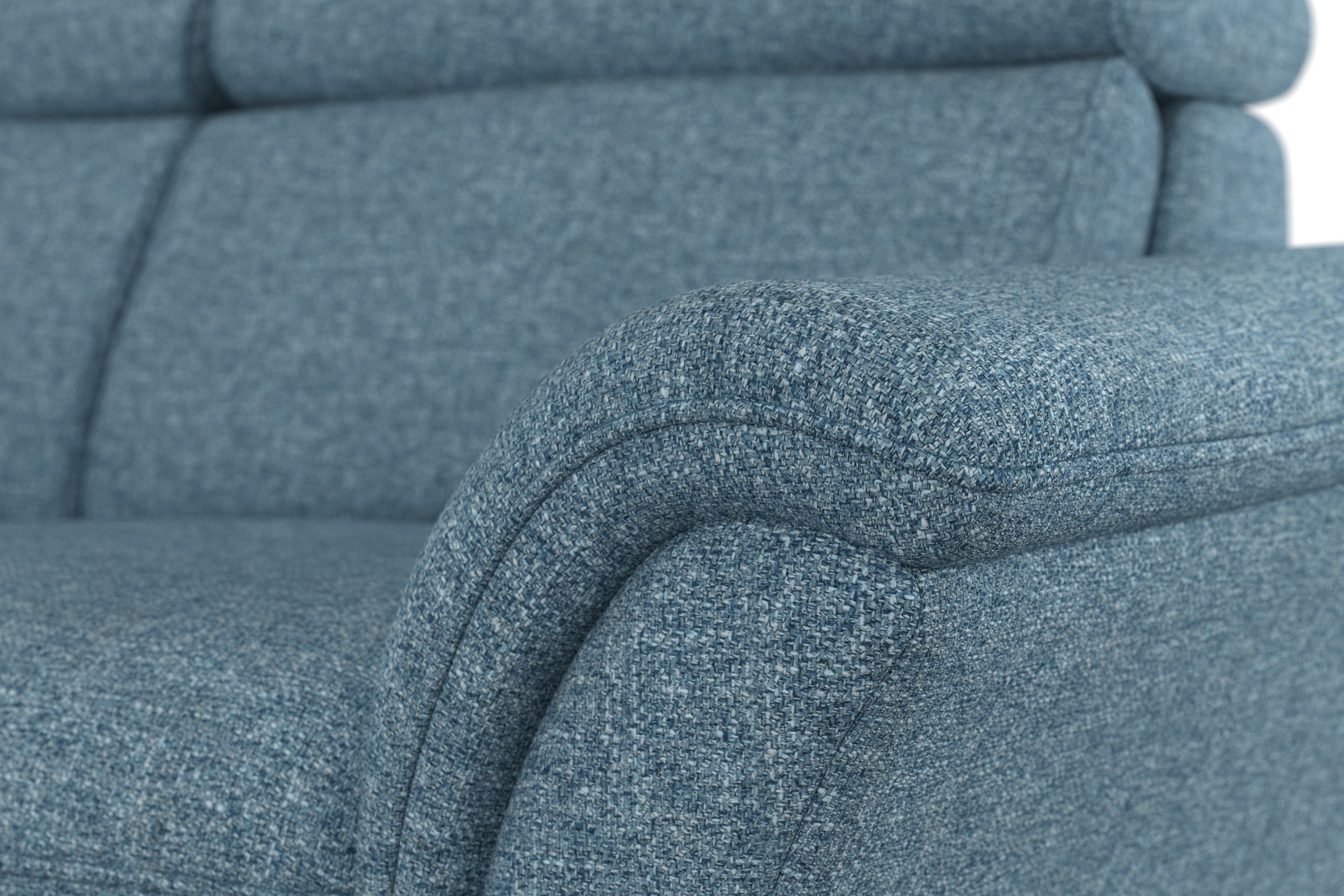 Home affaire Ecksofa »Lindgren L-Form«, wahlweise mit Bett mit klappbaren Rollen, Kasten und Kopfverstellung