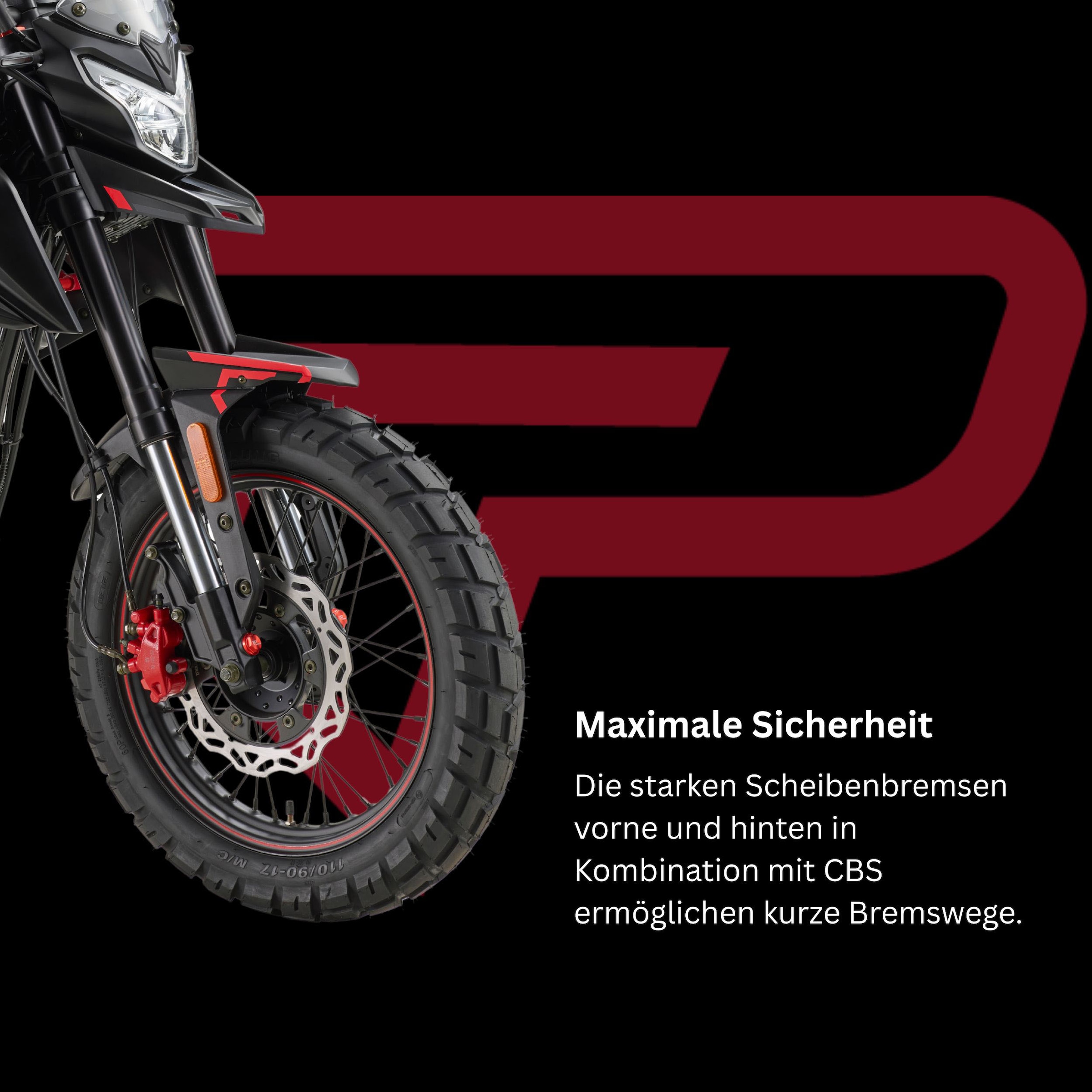 PRIKE Motorrad »PXA 125 Adventure, E5+« 124 cm³ 85 km/h Euro 5+ 9,9 7,3 kW, 9,9 PS, CBS, 125er Reise-Enduro, digitales Cockpit