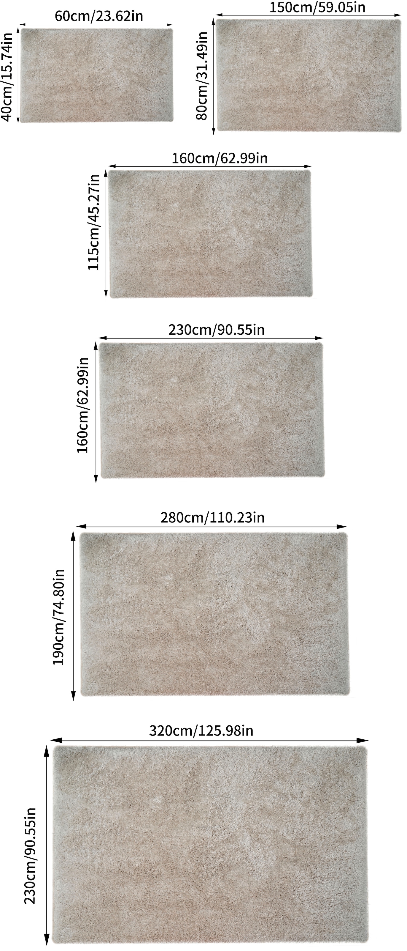 my home Hochflor-Teppich »Micro Shaggy«, rechteckig, 53 mm Höhe, weich, flauschig, Uni-Farben, Wohnzimmer, Schlafzimmer, Kinderzimmer