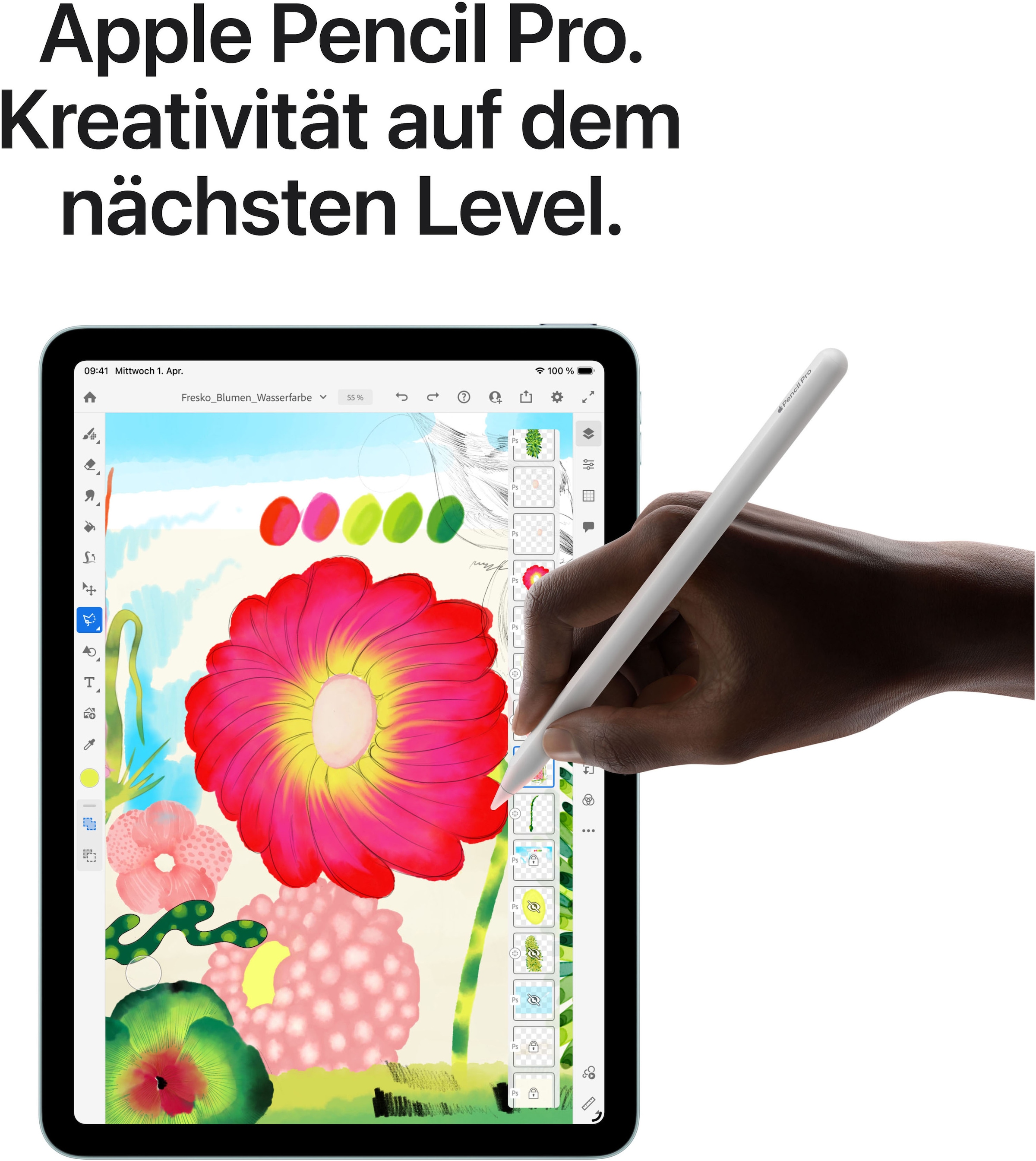 Apple Tablet »11" iPad Air Wi-Fi + Cellular« (27,9 cm / 11 ″) iPadOS 5G )