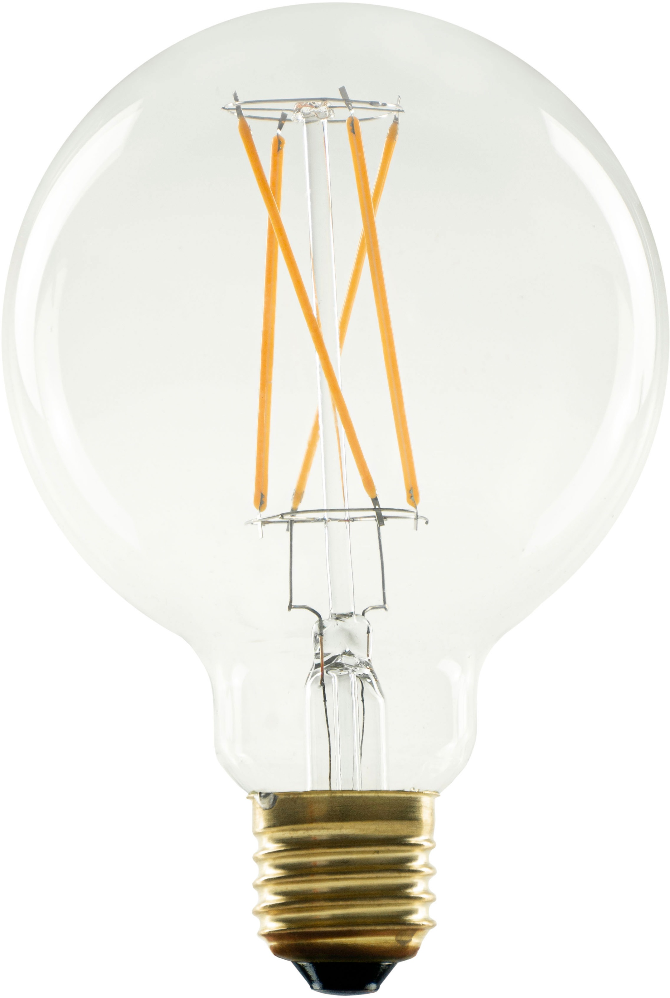 SEGULA LED-Leuchtmittel »Vintage Line«, E27, 1 St., Warmweiß, dimmbar, Globe 95 klar- scherbensicher, E27