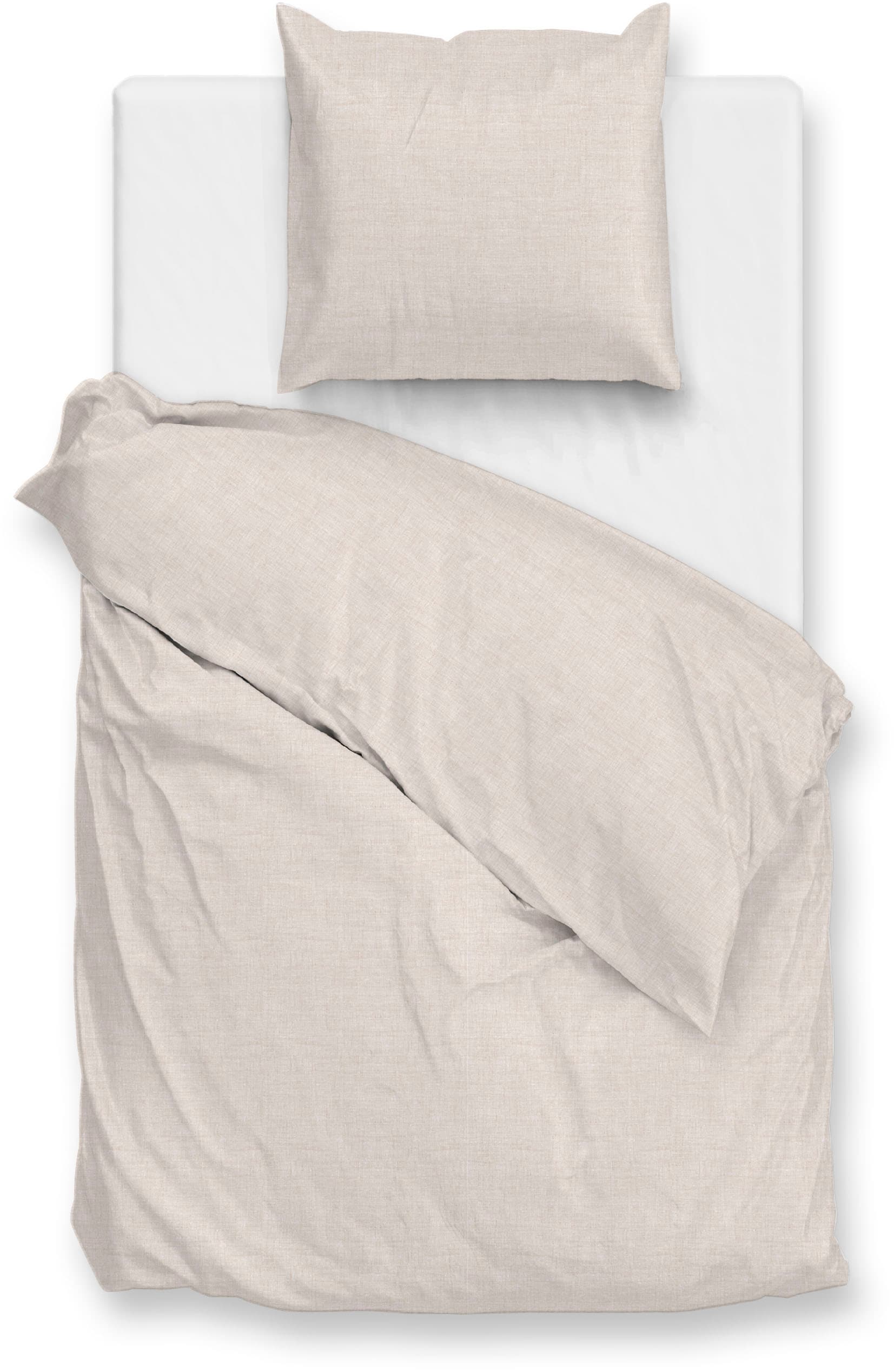 ZO HOME Bettwäsche »Zohome Bettwäsche Baumwolle Flanell Flanella-di-Lino« 2 Bettwäsche aus 100% Baumwolle, hochwertige Flanell, ab 135x200 cm.