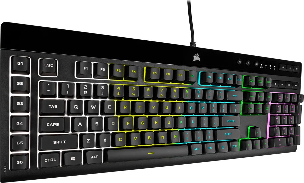 Corsair Gaming-Tastatur »K55 RGB PRO«, (Ziffernblock-USB-Anschluss-Fn-Tasten)