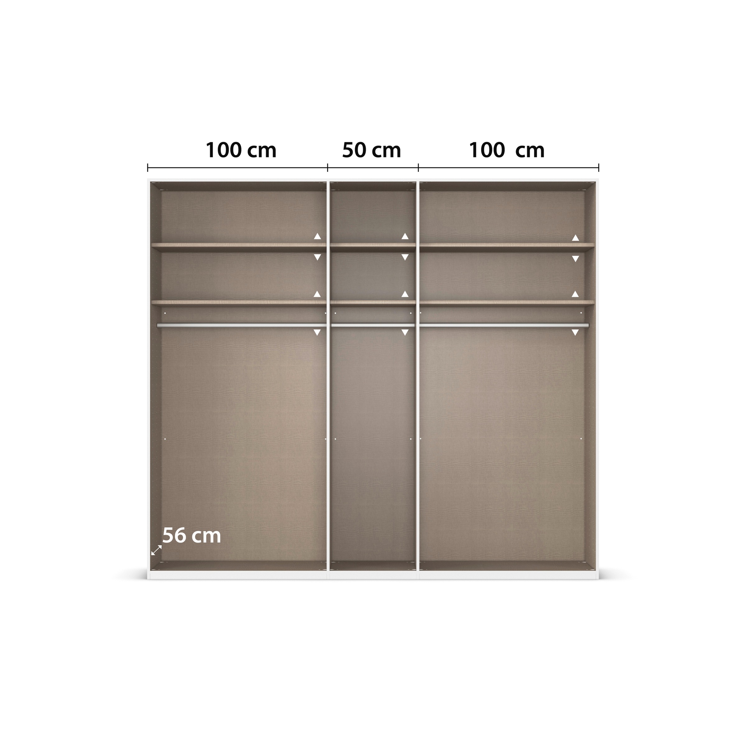 rauch Drehtürenschrank »Kleiderschrank Schrank Garderobe Schlafzimmerschrank EVELYN«, (in 2 Höhen 197 oder 210 cm erhältlich), in elegantem Stil, viel Stauraum 4 Breiten und 2 Höhen MADE IN GERMANY