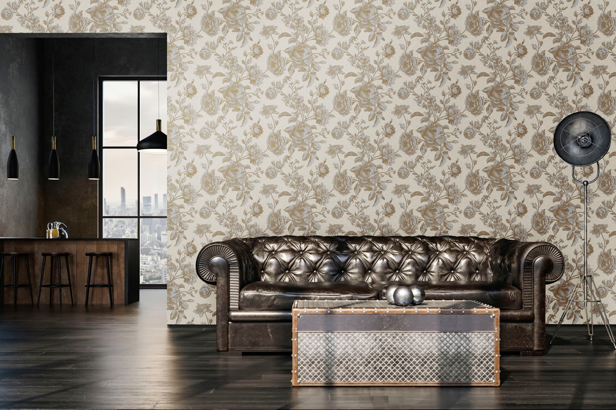 living walls Vliestapete »My Home My Spa«, geblümt-floral-natürlich, Floral Tapete Blumen Tapeten Wohnzimmer Schlafzimmer Küche Design Büro