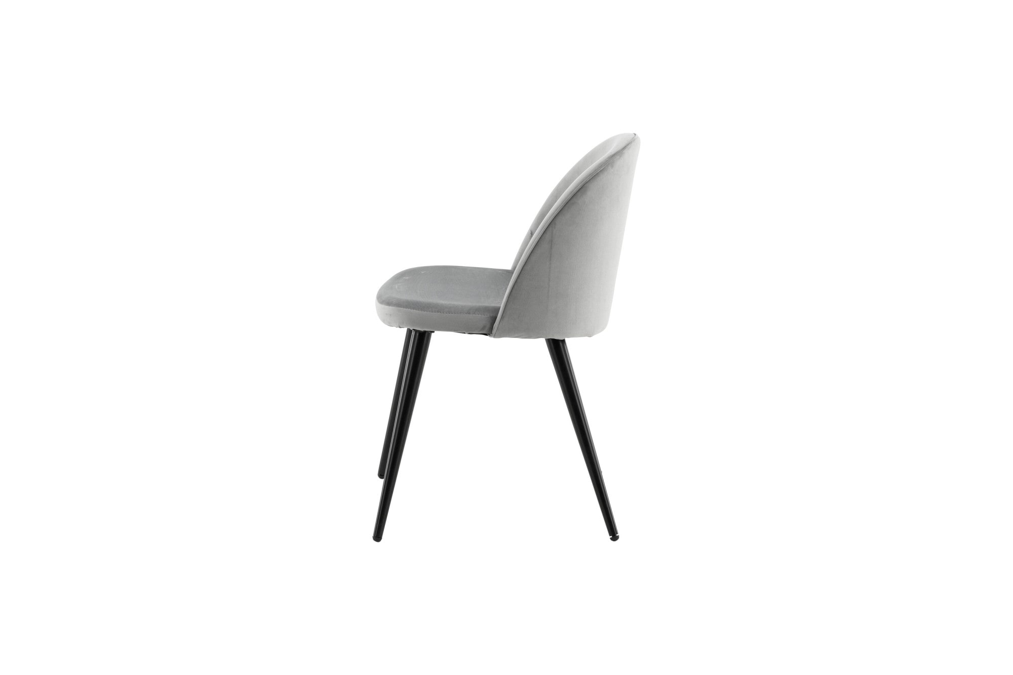 Venture Home Esszimmerstuhl »Velvet, 2er-Set Esszimmerstühle mit Samtbezug, 150 kg belastbar« () 2 Stk.Polsterstuhl, weicher Bezug, Metallbeine, abgerundet