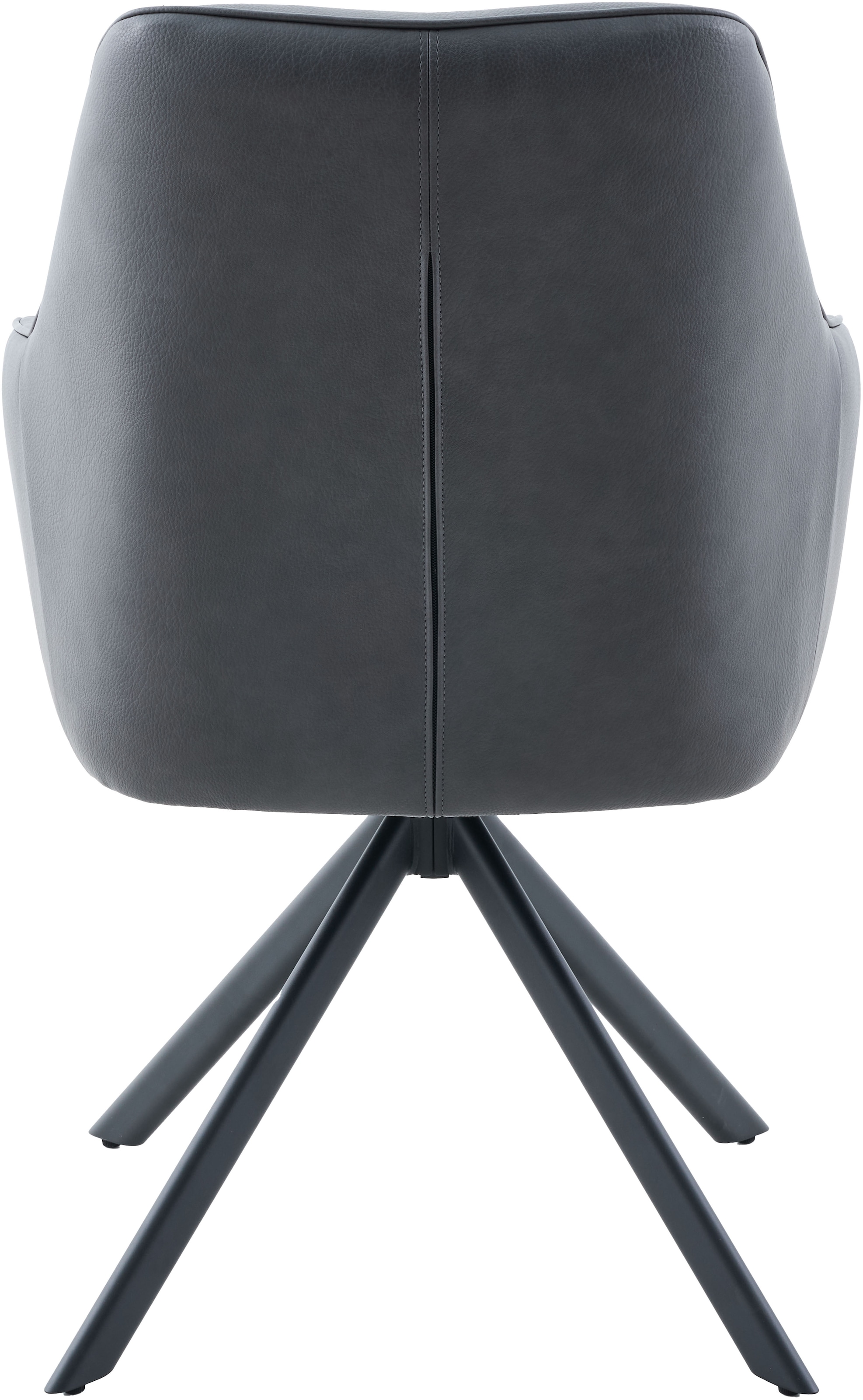 HELA Armlehnstuhl »POLINA« (Set) 2 Stk.4-Fuß, 360° drehbar, Ovalrohrgestell, Armlehnen, Lederoptik