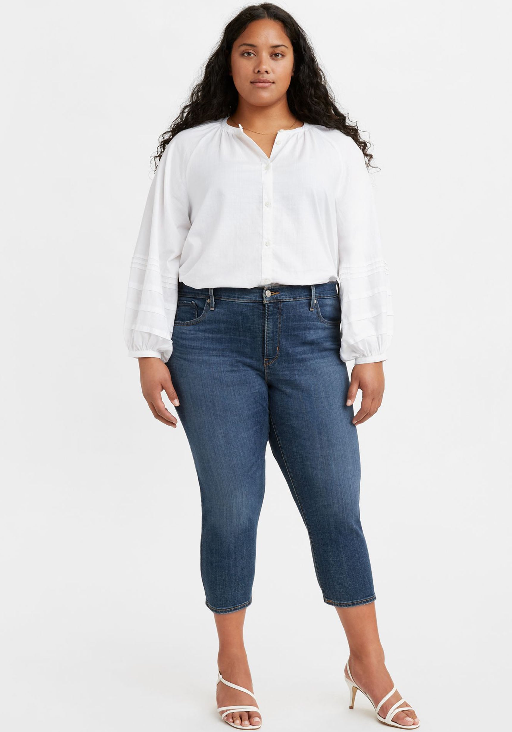 Levi's® Plus Caprijeans »Jeans 311 PL SHP SKNY CAPRI 22« aus elastischem Baumwollmix