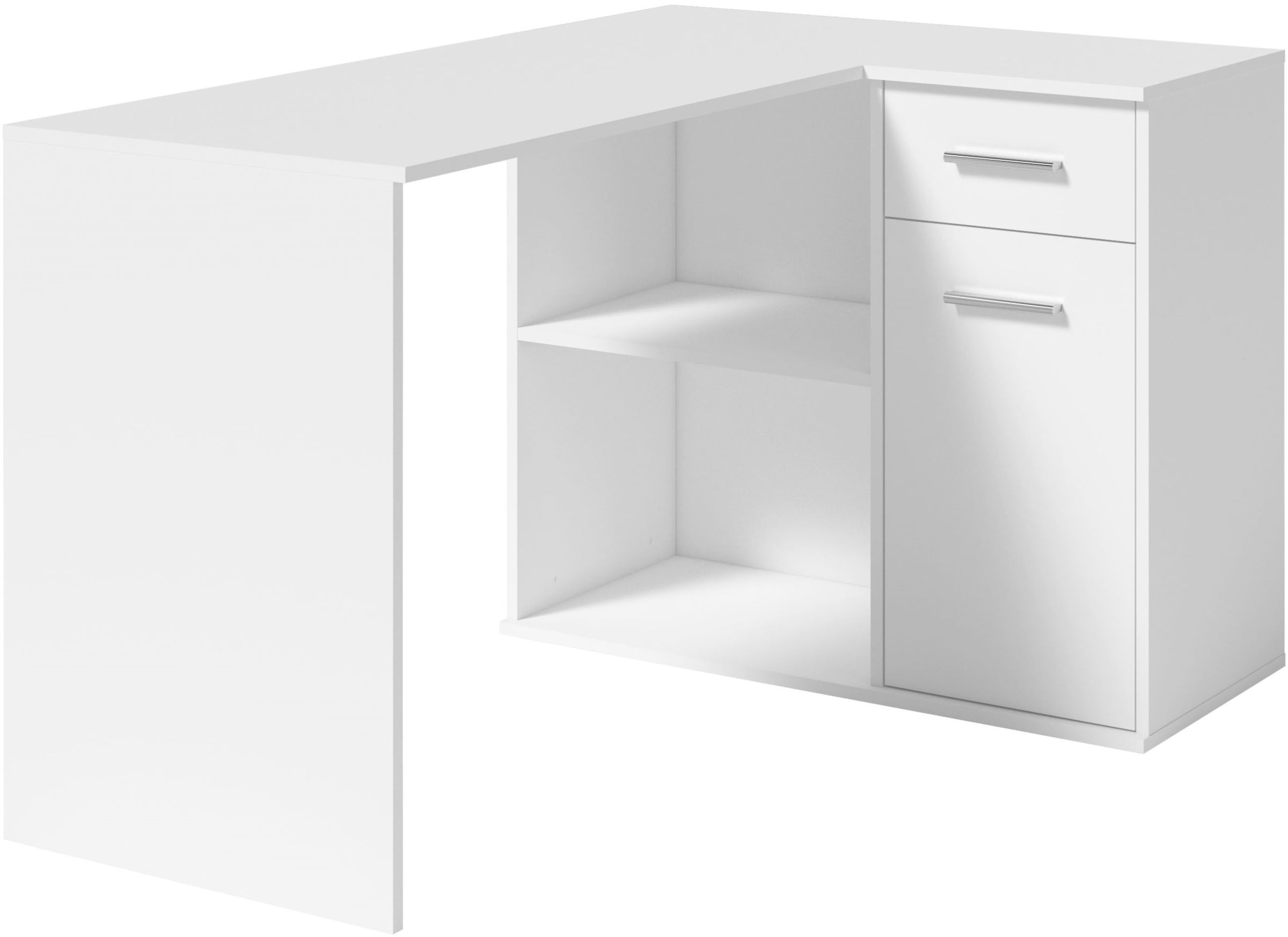 INOSIGN Eckschreibtisch »Macon«, Computertisch mit vielen Stauraummöglichkeiten, Breite 130 x 93 cm