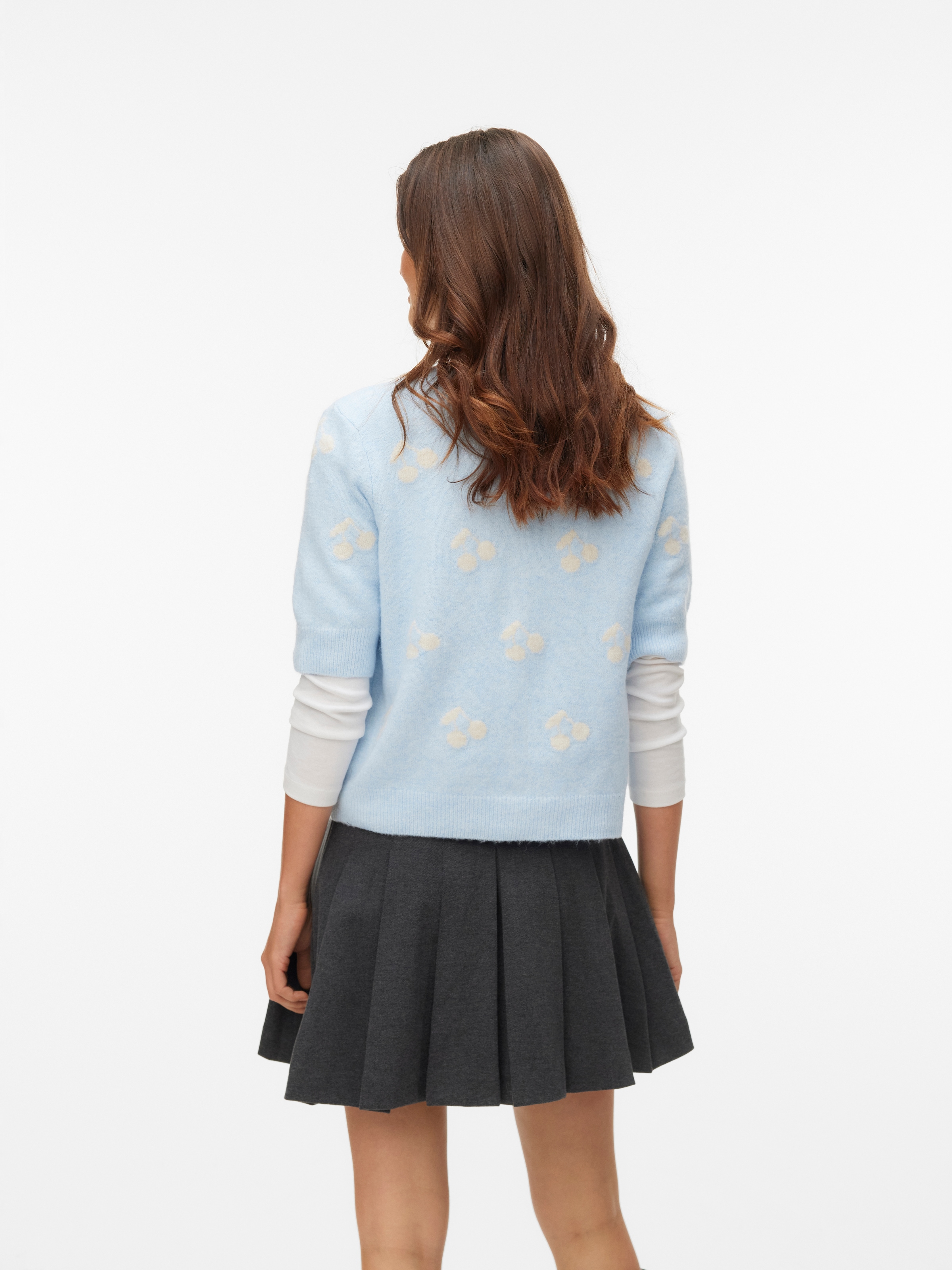 Vero Moda Strickjacke »VMDOFFY INTARSIA 2/4 O-NCK CARDIGAN NOOS«