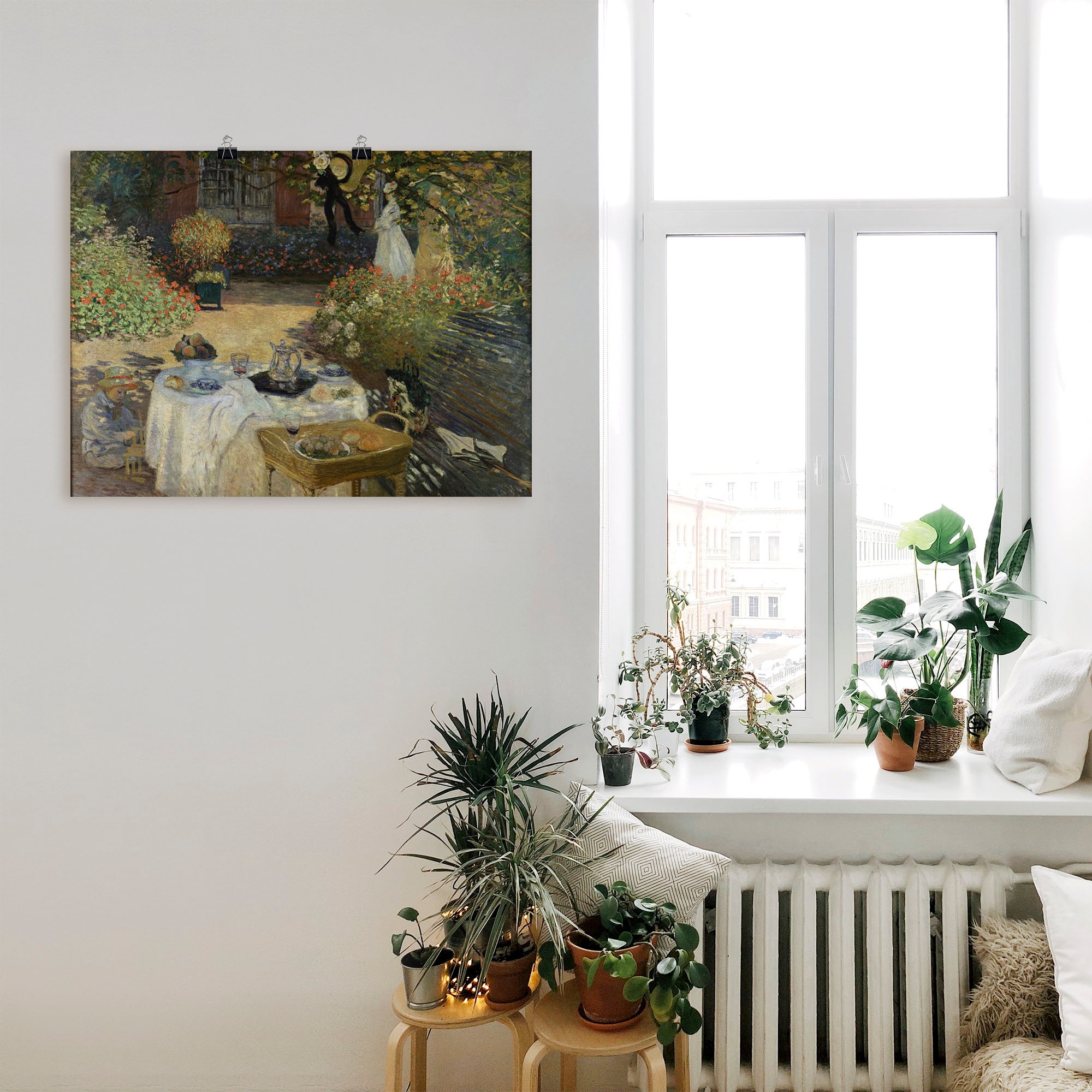 Artland Wandbild »Im Garten Claude Monets in Argenteuil«, Garten, (1 St.), als Alubild, Outdoorbild, Leinwandbild, Poster in verschied. Größen