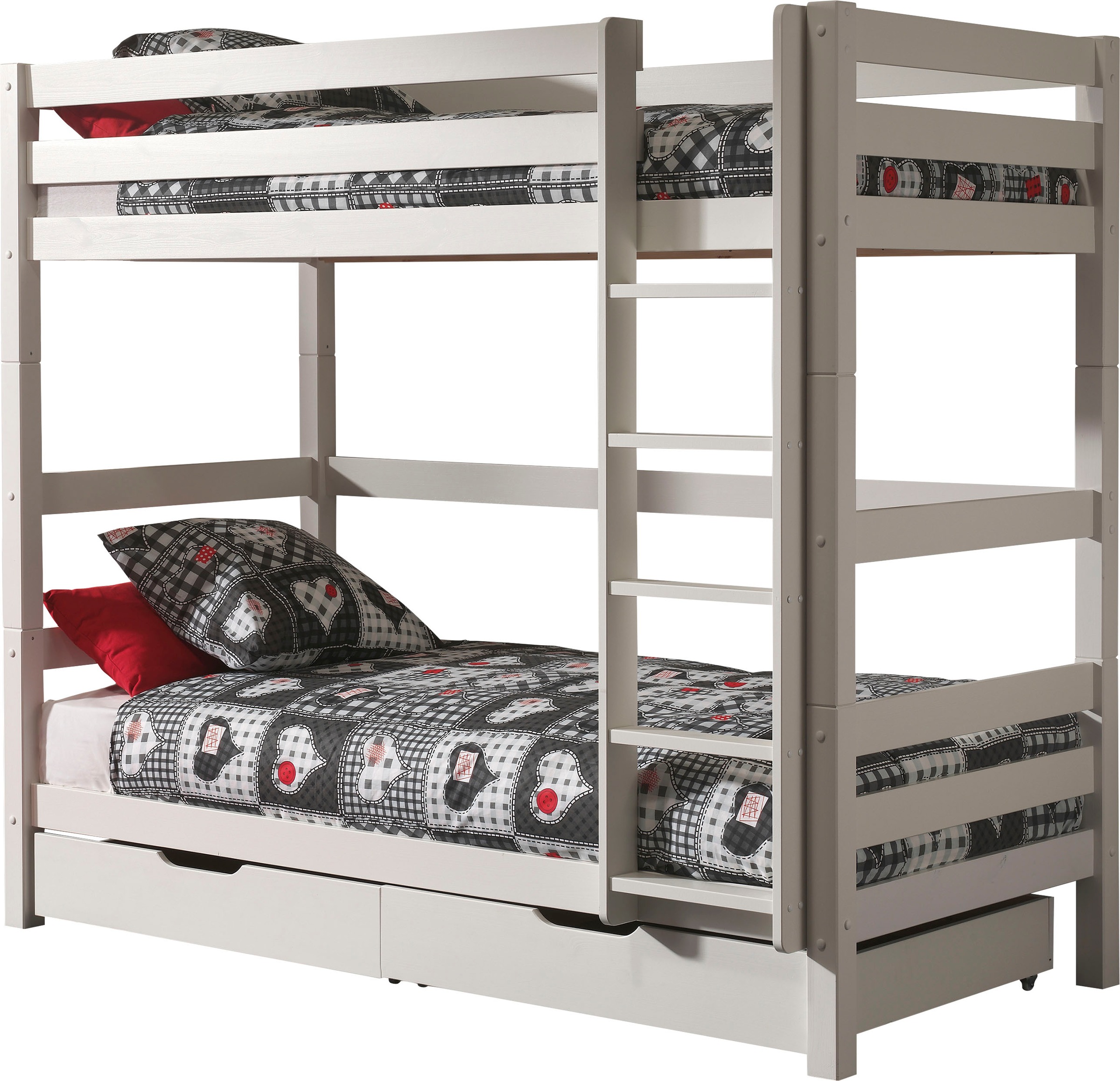 Vipack Etagenbett »Pino«, (Made in Europe), wahlweise mit Bettschublade
