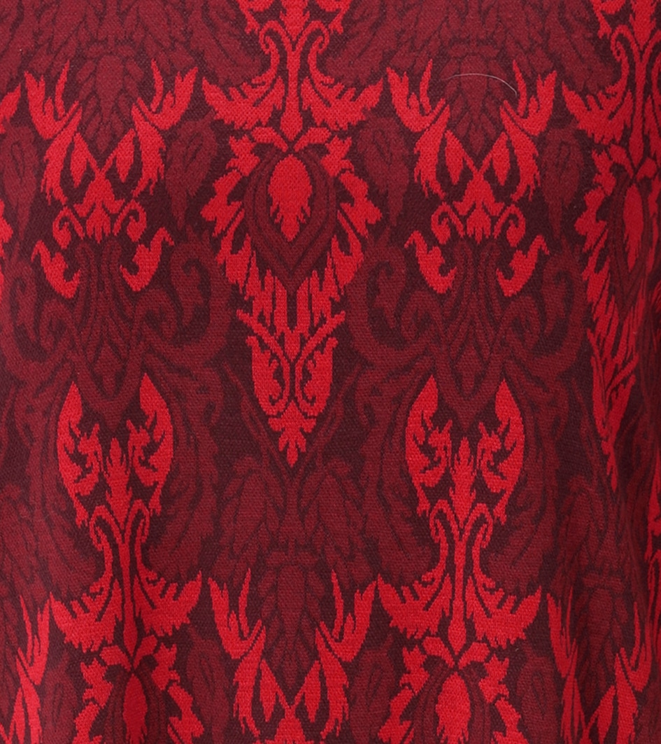 Aniston CASUAL A-Linien-Kleid Eingrifftaschen mit großflächigem Ornament-Muster - NEUE KOLLEKTION