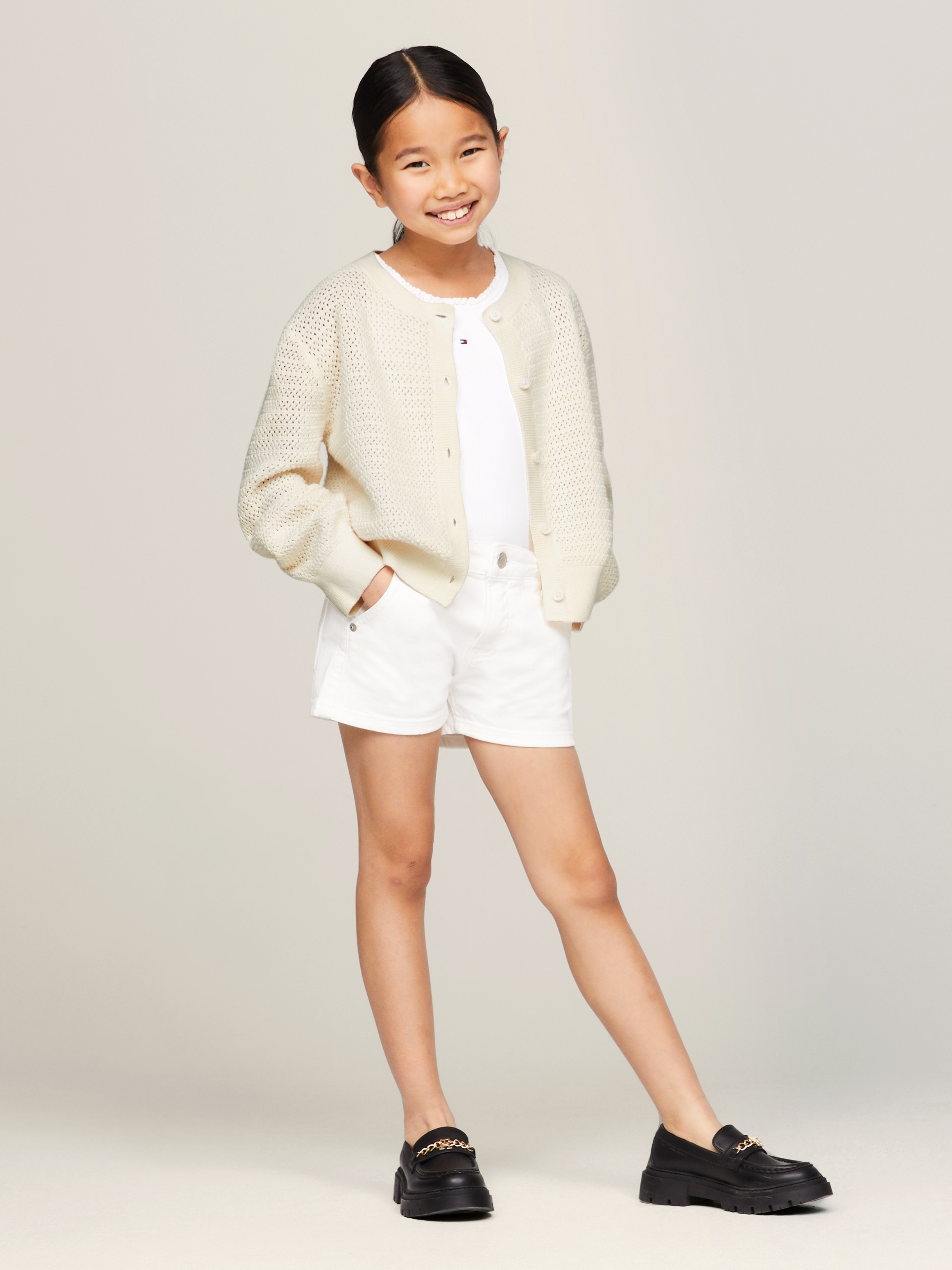 Tommy Hilfiger Strickjacke »CROCHET CARDIGAN«, Baby bis 2 Jahre