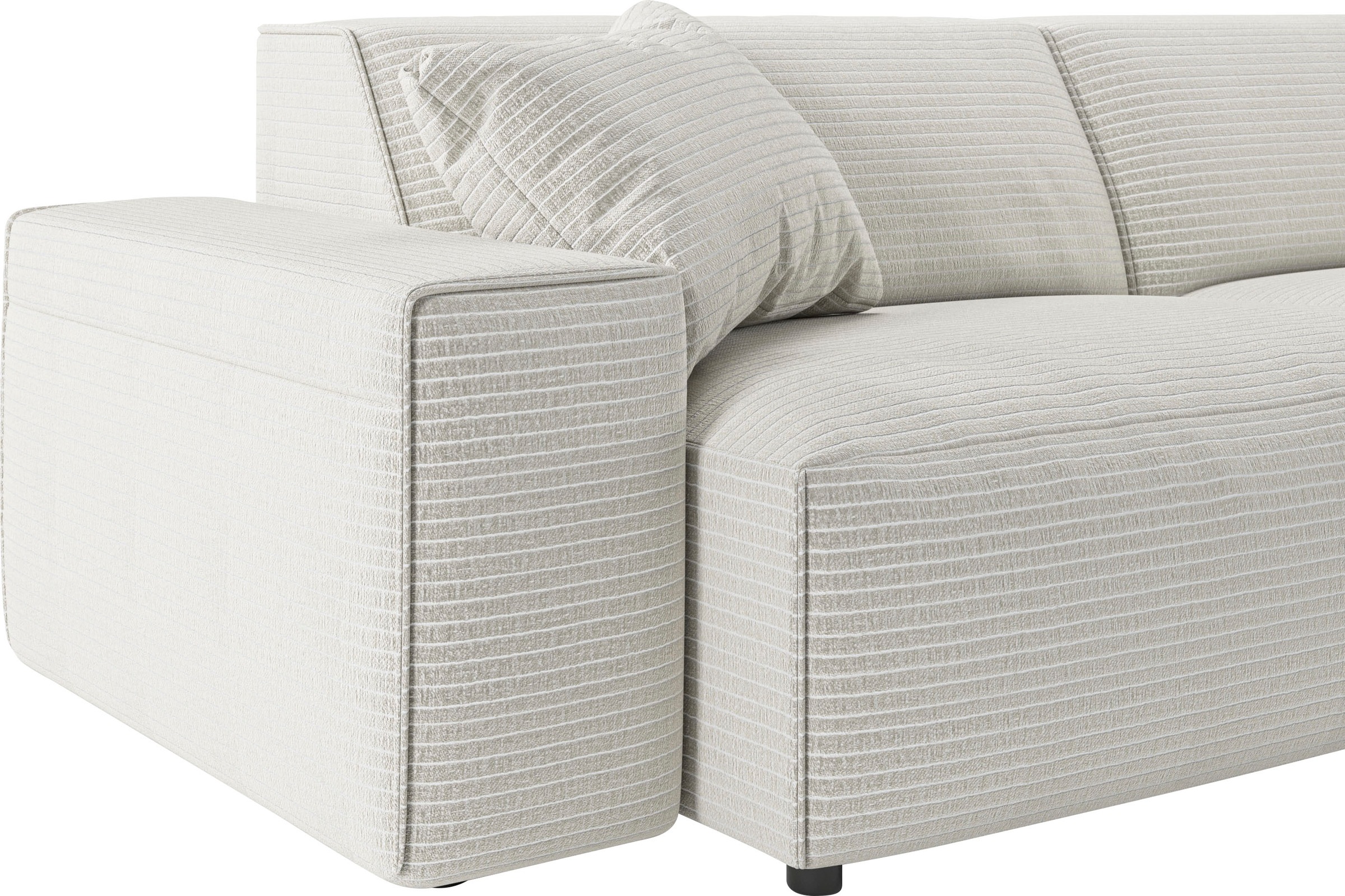 andas Big-Sofa »Glimminge  auch in Breitcord, Feincord + Easy care-Bezug,«, besondere Kedernähte Zierkissen
