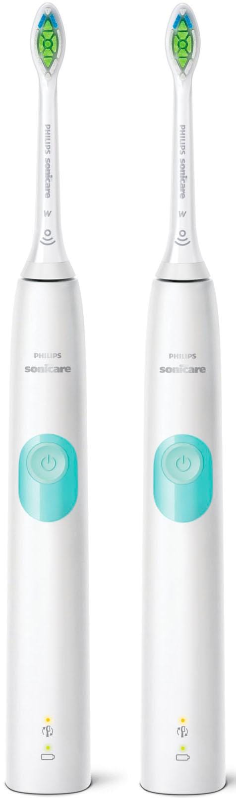 Philips Sonicare Elektrische Zahnbürste »HX6807/35«, 2 St. Aufsteckbürsten, ProtectiveClean 4300, Doppelpack, 1 Putzprogramm