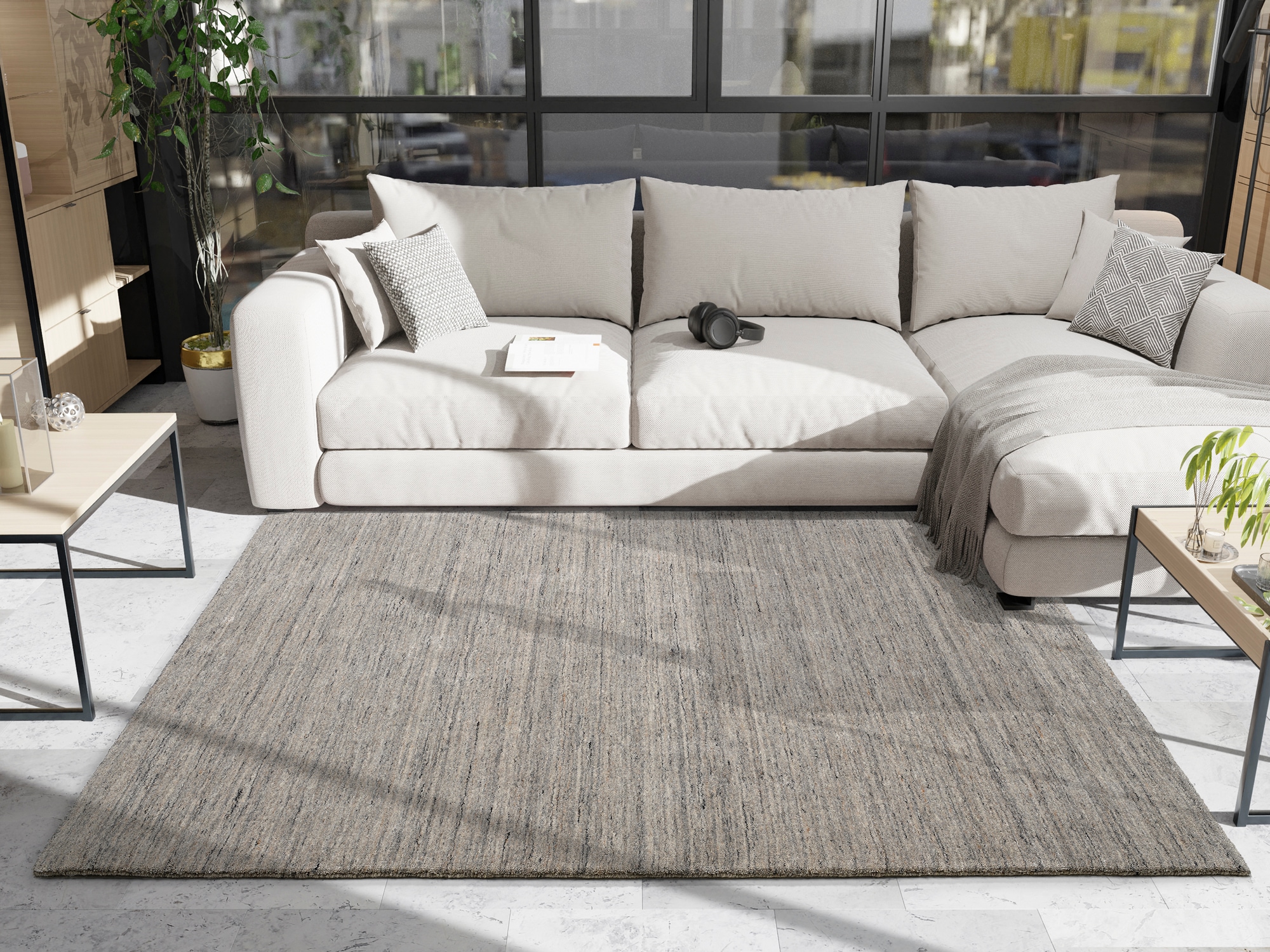 OCI DIE TEPPICHMARKE Teppich »SAMBIA«, rechteckig, 16 mm Höhe, reine Wolle, Handloom, hochwertig verarbeitet, natürlich warm