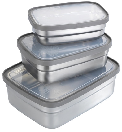 Maximex Lunchbox, (Set, 3 tlg.), Edelstahl