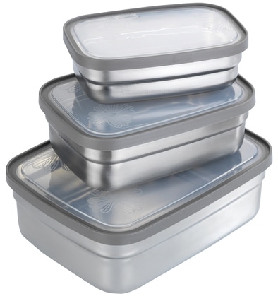 Maximex Lunchbox »Edelstahl« Set, 3 Stk. tlg. Brotdosen in 3 Größen, luftdi günstig online kaufen