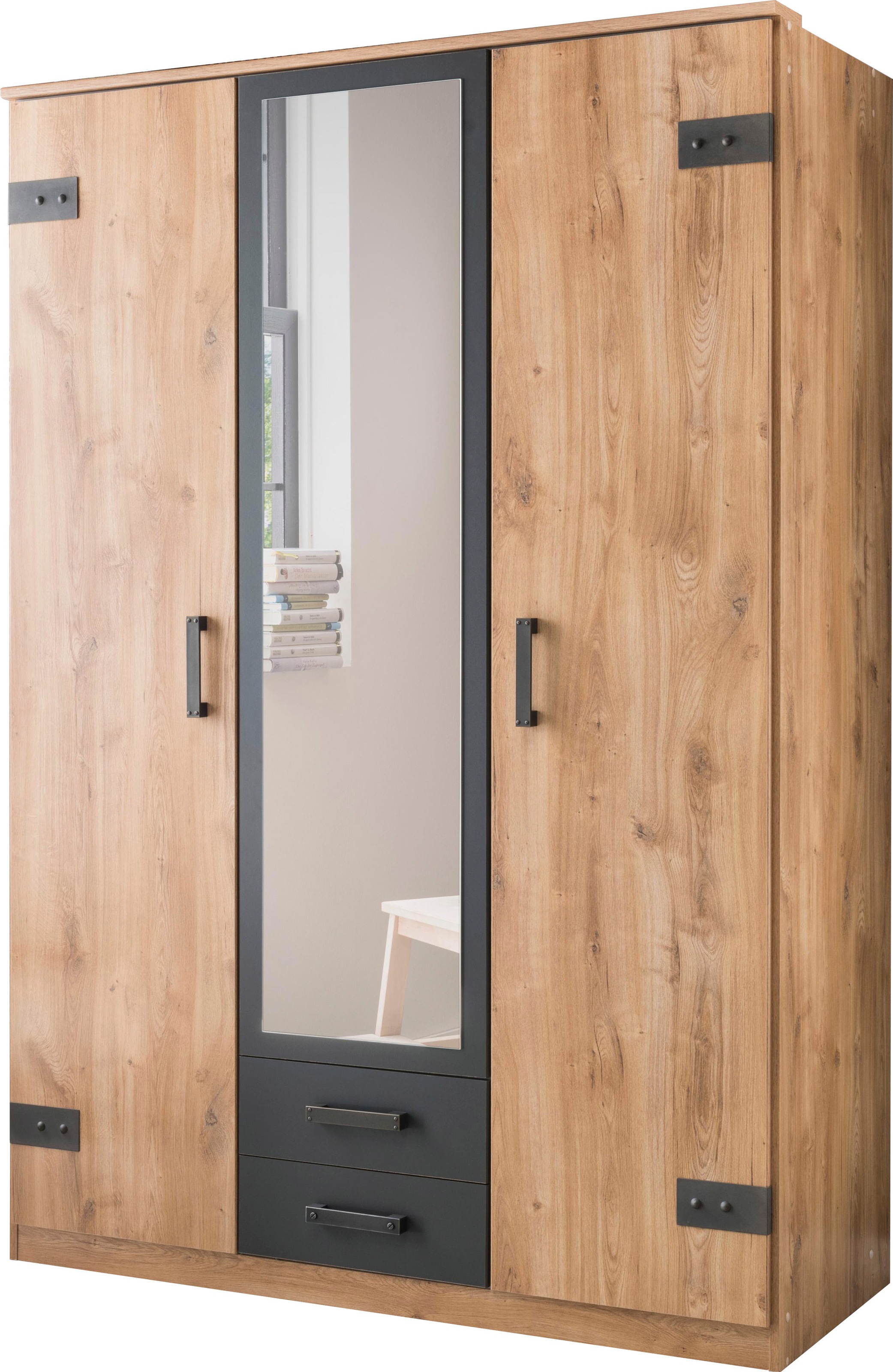 Wimex Kleiderschrank "Cork, mit oder ohne Spiegel, rustikaler Look im Indus günstig online kaufen