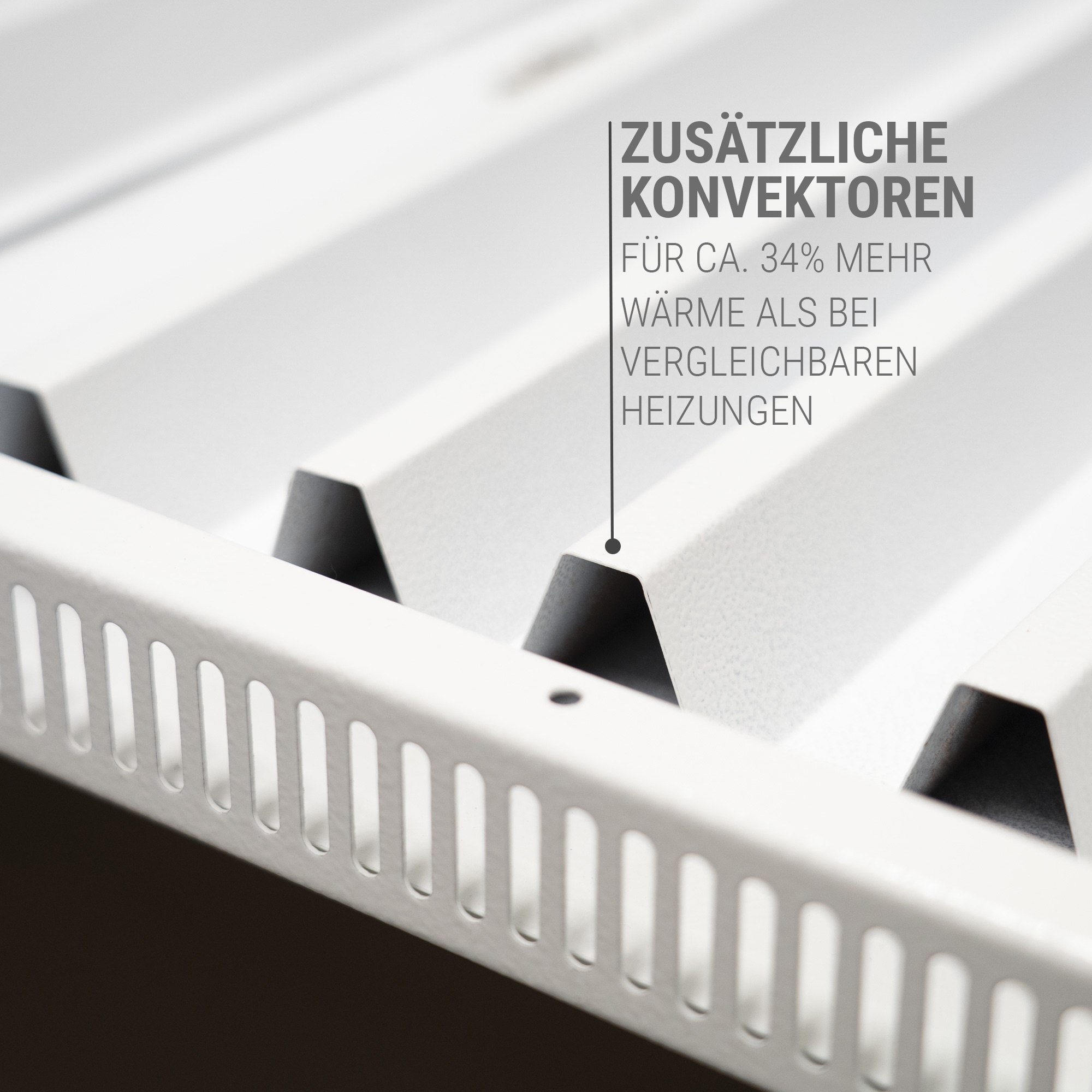 Vasner Elektro-Heizkörper »Konvi Plus 900 W« Hybrid Infrarotheizung abgerundet mit Thermostat weiß