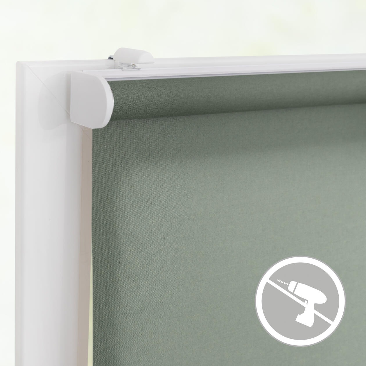 LICHTBLICK ORIGINAL Rollo »Klemmfix, ohne Bohren«, blickdicht, Blendschutz-Sichtschutz, mit Bohren/ohne Bohren, freihängend, Steuerbar mit Bluetooth-App, integrierter Elektromotor und Akku