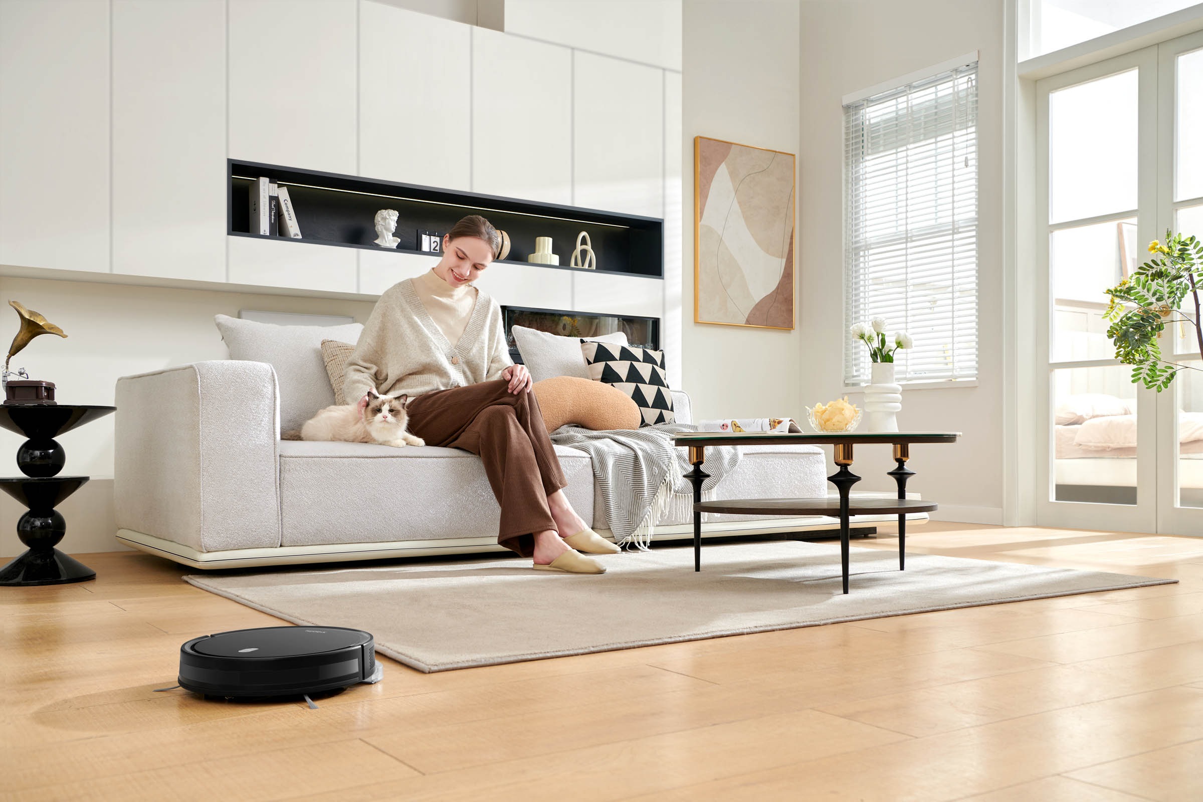 Xiaomi Wischroboter »Xiaomi Robot Vacuum E5 (schwarz)«, Benutzerfreundlicher und bequemer Betrieb