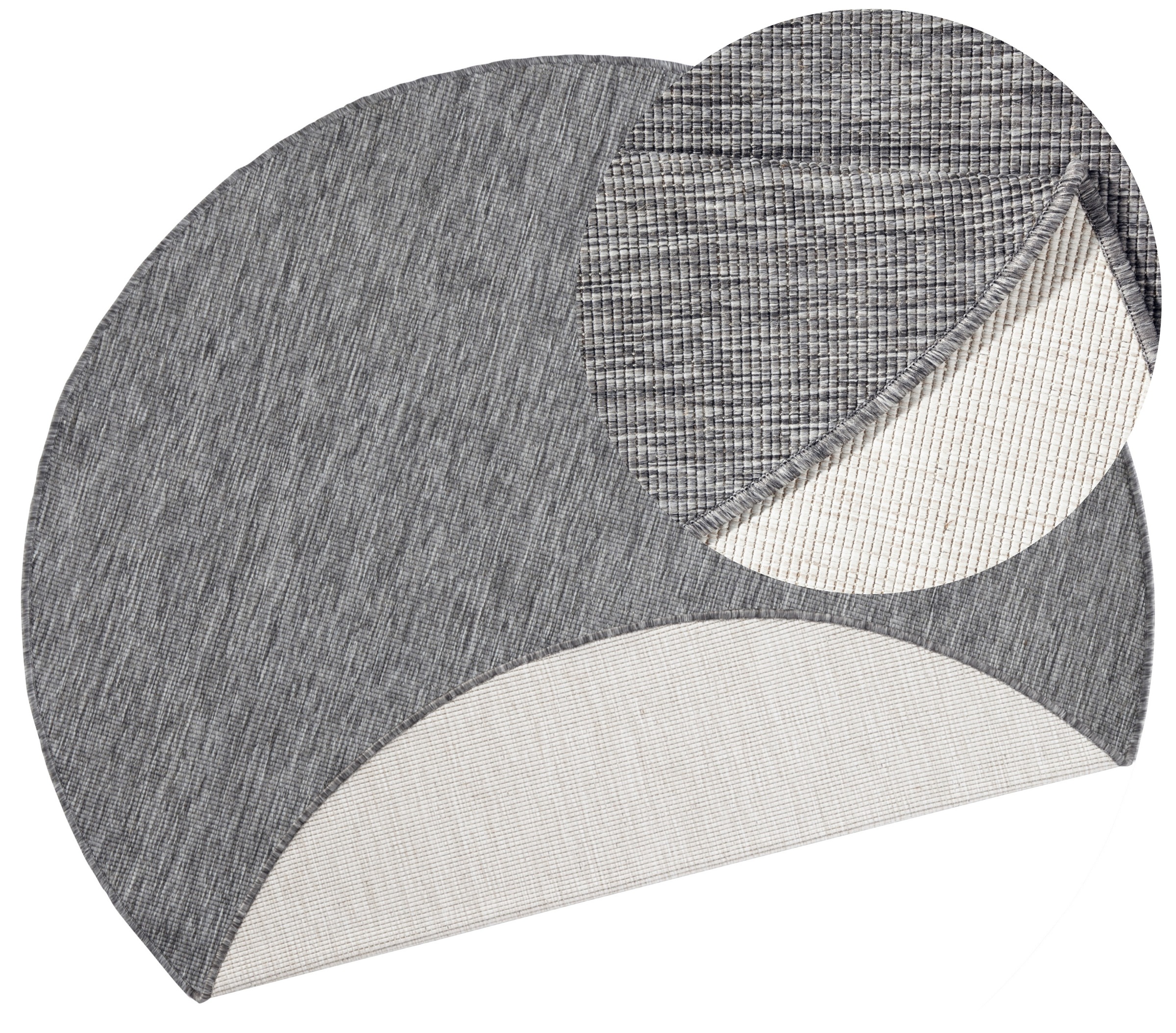 HANSE Home Teppich »Miami Wendeteppich«, rund, 5 mm Höhe, In-& Outdoor, Wet günstig online kaufen