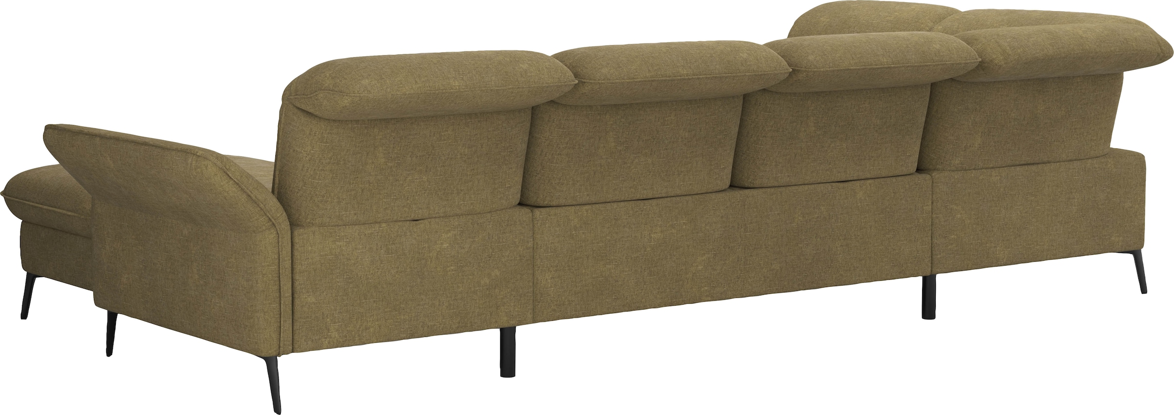 sit&more Wohnlandschaft »Emely, inkl. Sitztiefenverstellung«, wahlweise mit Bettfunktion,Bettkasten,Kopf- & Armteilverstellung