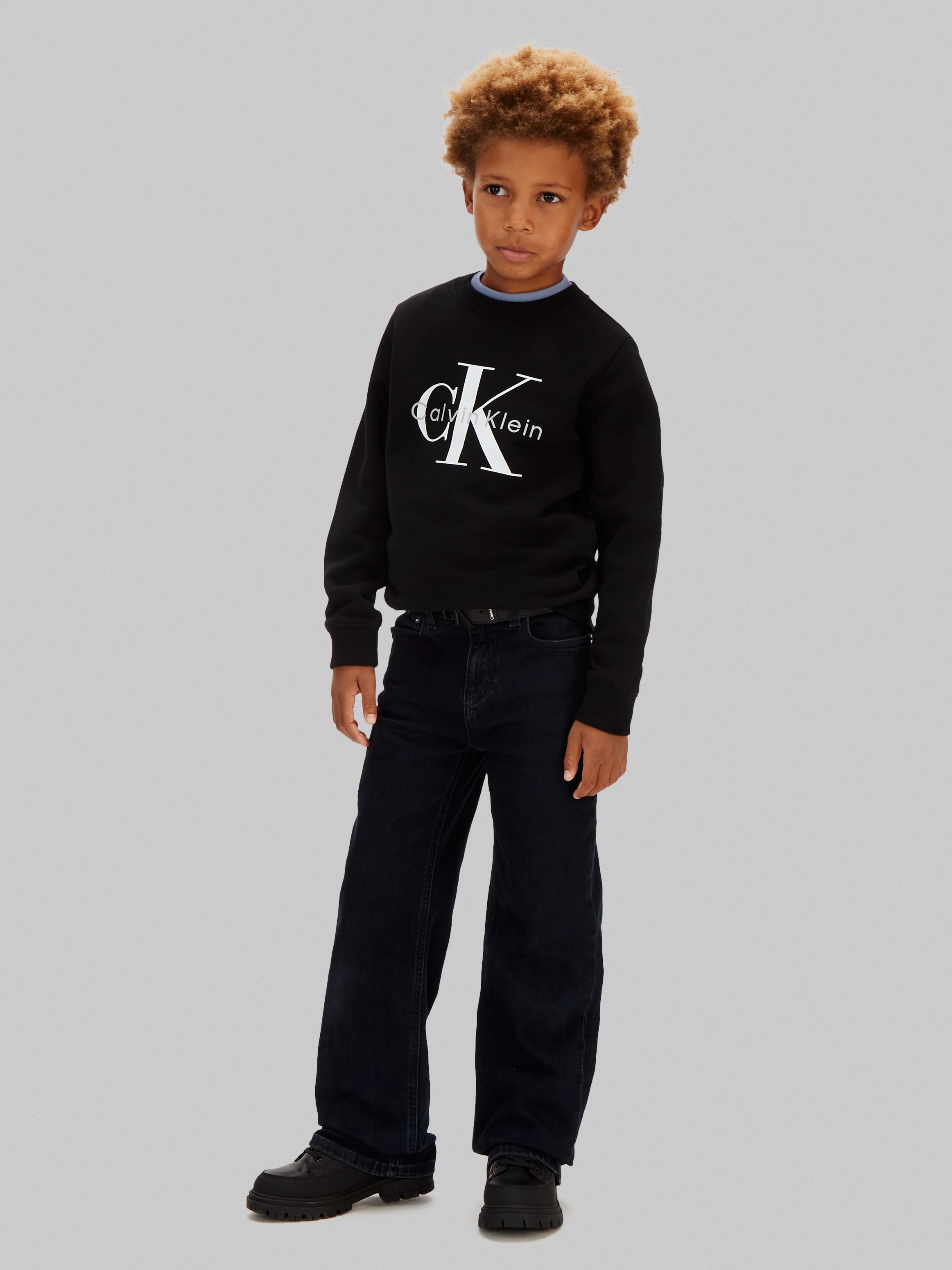 Calvin Klein Jeans Sweatshirt »MONO LOGO«, Regular fit für Kinder, mit Logoschriftzug
