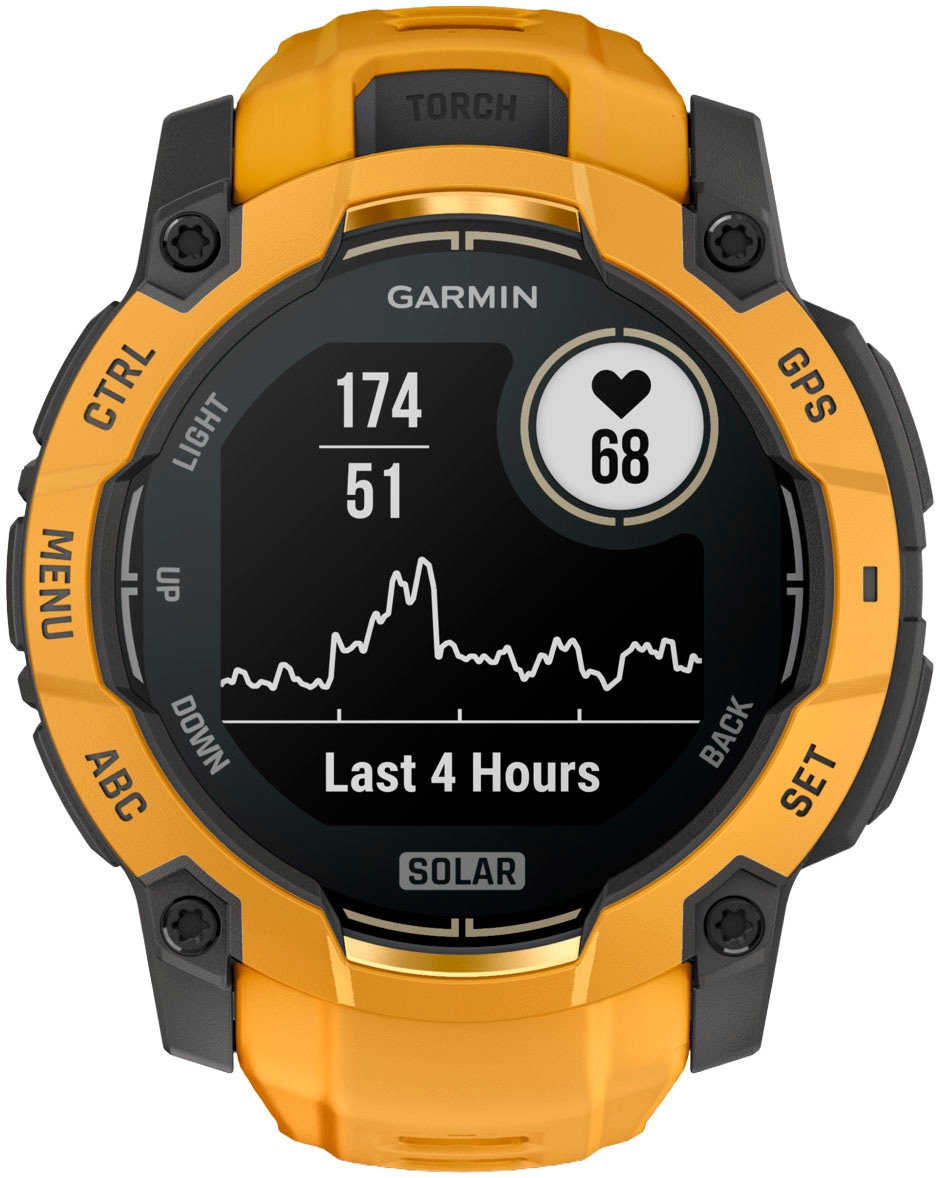 Garmin Smartwatch »Instinct 3 Solar - 50 mm«(/ 1,3 ″)