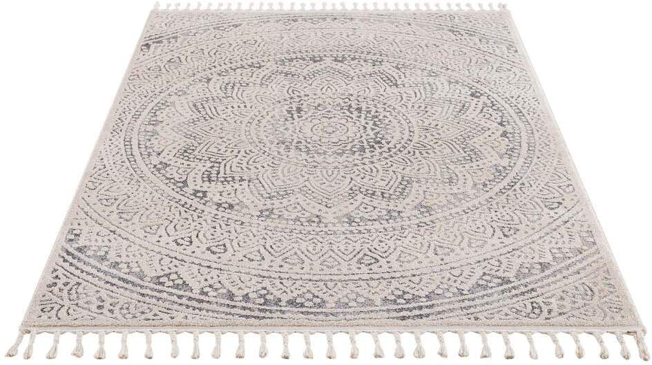 Carpet City Teppich »Art 1652«, rechteckig, 7 mm Höhe, Kurzflor, Ornamenten-Muster, Boho & Mandala Stil, auch als Läufer