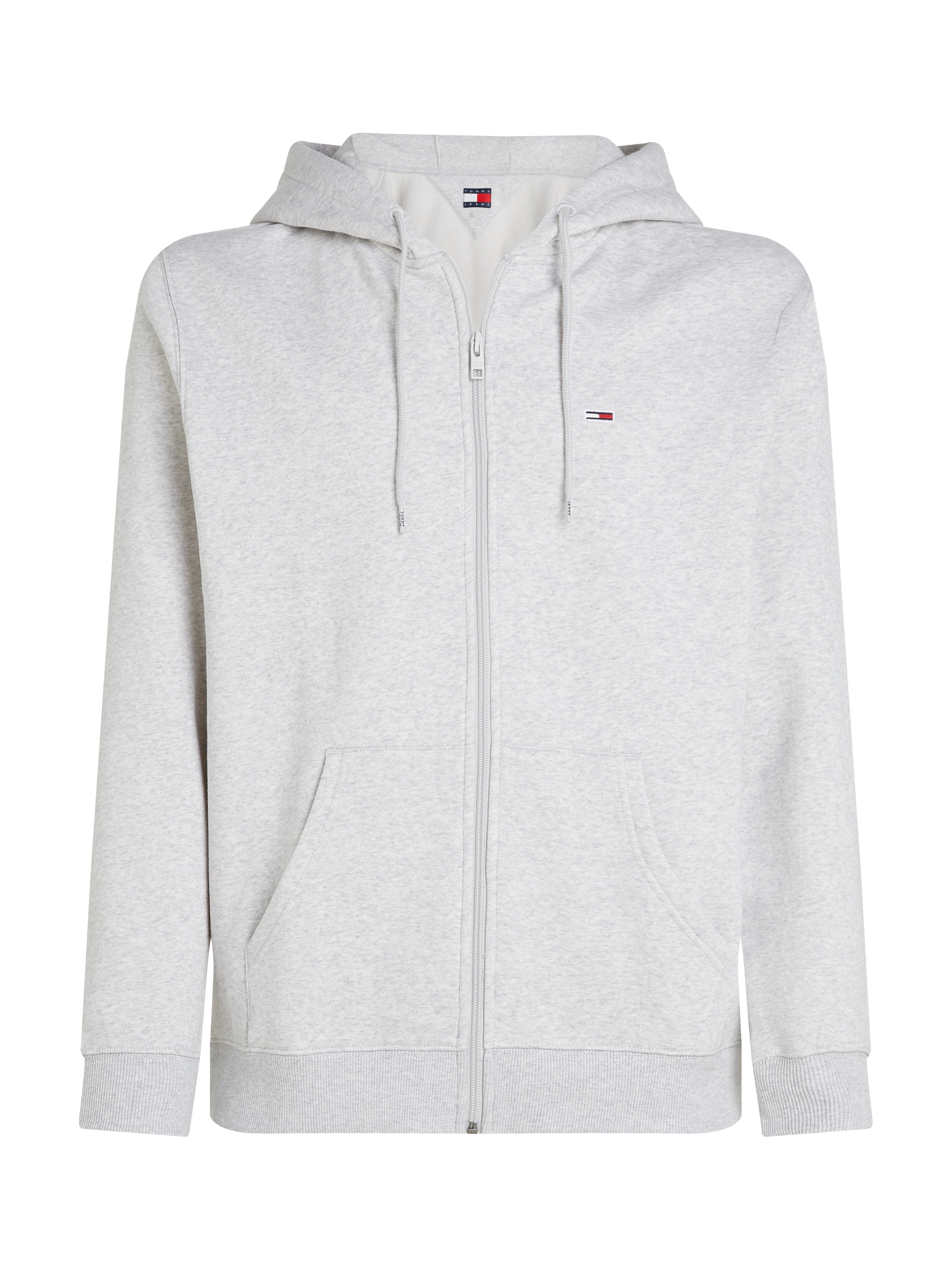 Tommy Jeans Sweatshirt »TJM REG S FLAG ZIP FLEECE THRU«, mit bestickten Markenlogo auf Brusthöhe