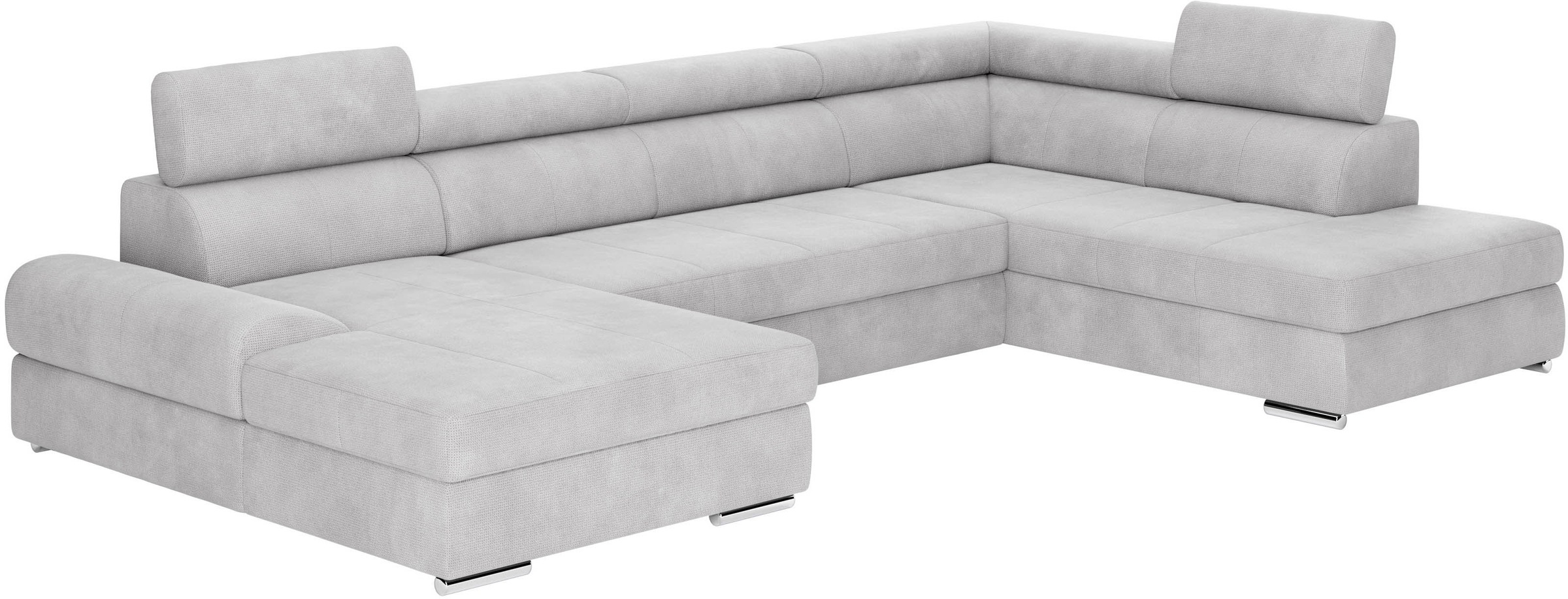 sit&more Wohnlandschaft »U-Form«, mit verstellbaren Kopfteilen, wahlweise mit Bettfunktion