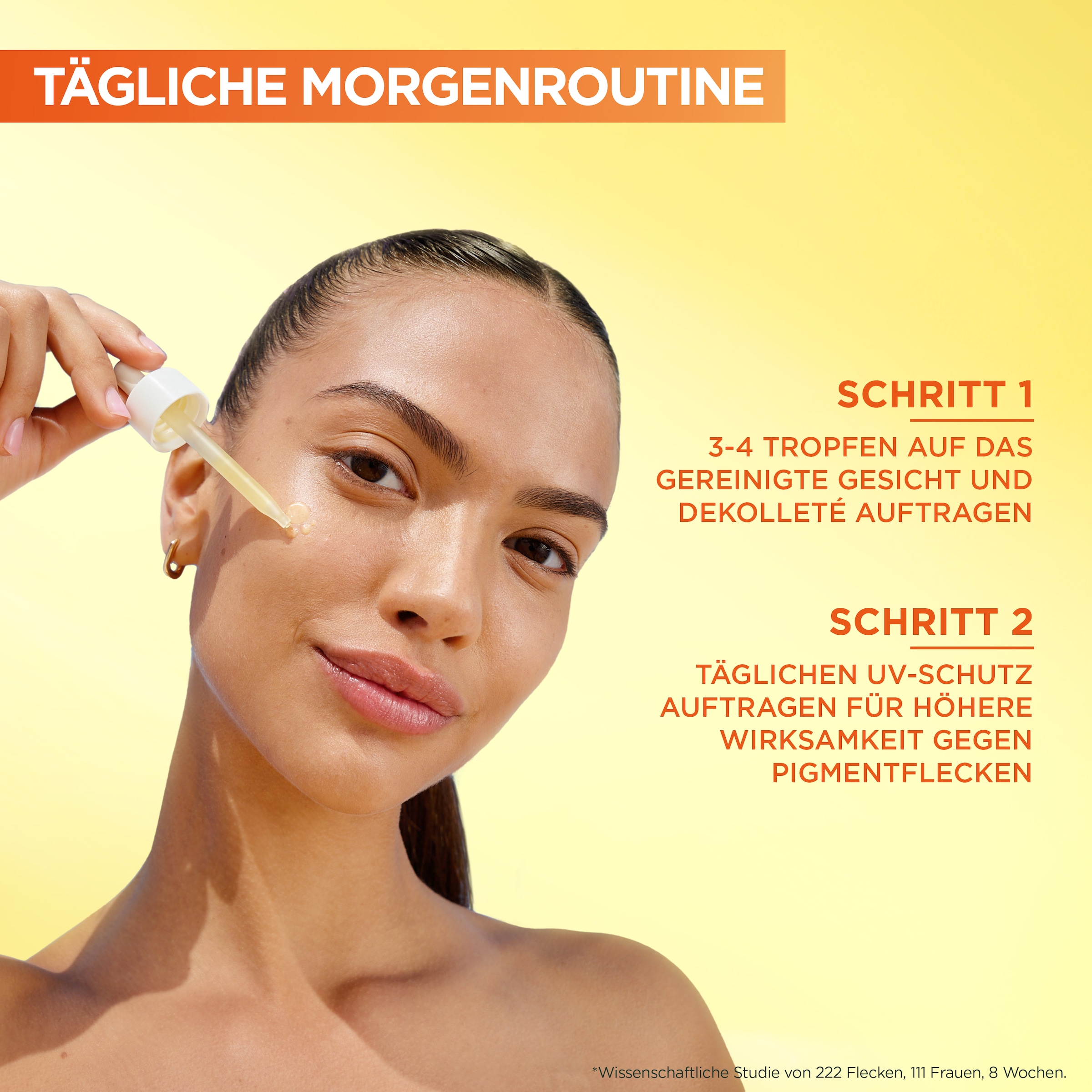 GARNIER Gesichtsserum »VITAMIN C GLOW BOOSTER SERUM DUO« Serum-Duo für Tag und Nacht, mit Vitamin C, Lotion-Textur