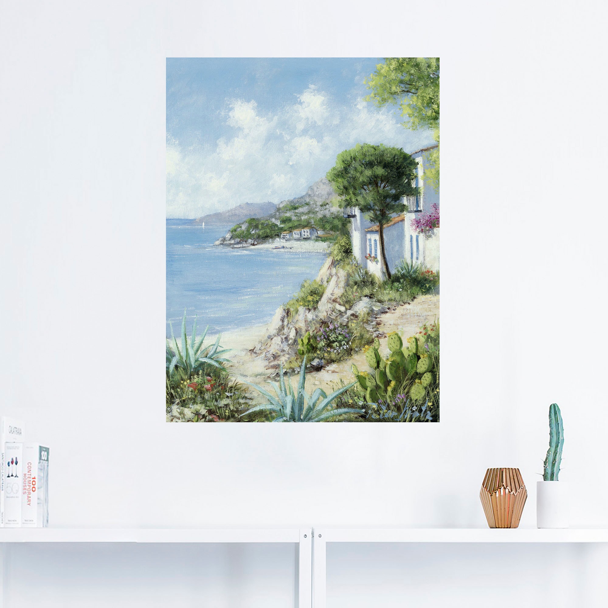 Artland Wandbild »Weg zum Meer«, Gewässer, (1 St.), als Leinwandbild, Wandaufkleber in verschied. Größen