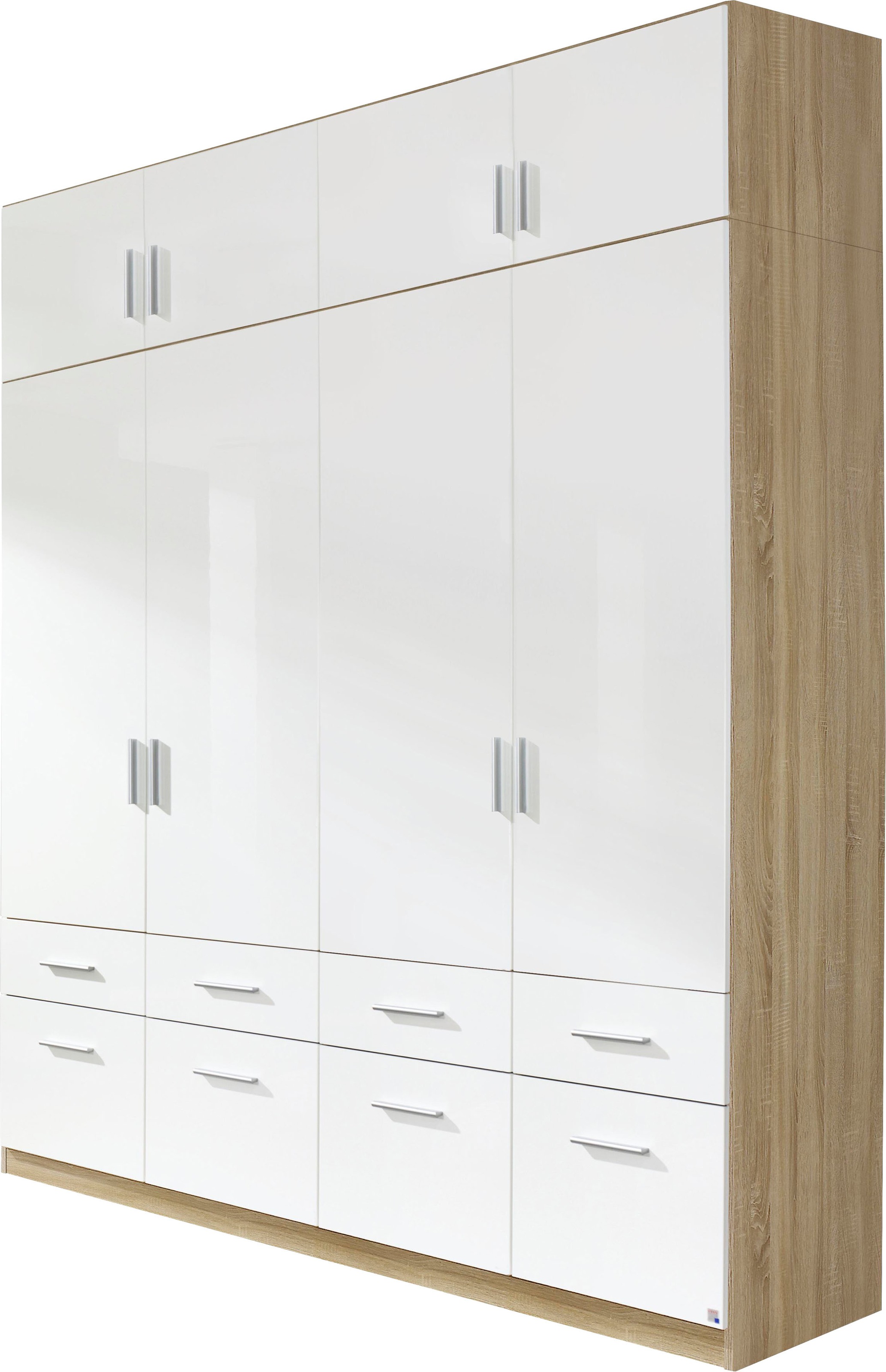 rauch Drehtürenschrank »Kleiderschrank Schrank Garderobe Schlafzimmerschrank CELLE«, in 4 Breiten und 2 Höhen, optional mit Schubkästen MADE IN GERMANY