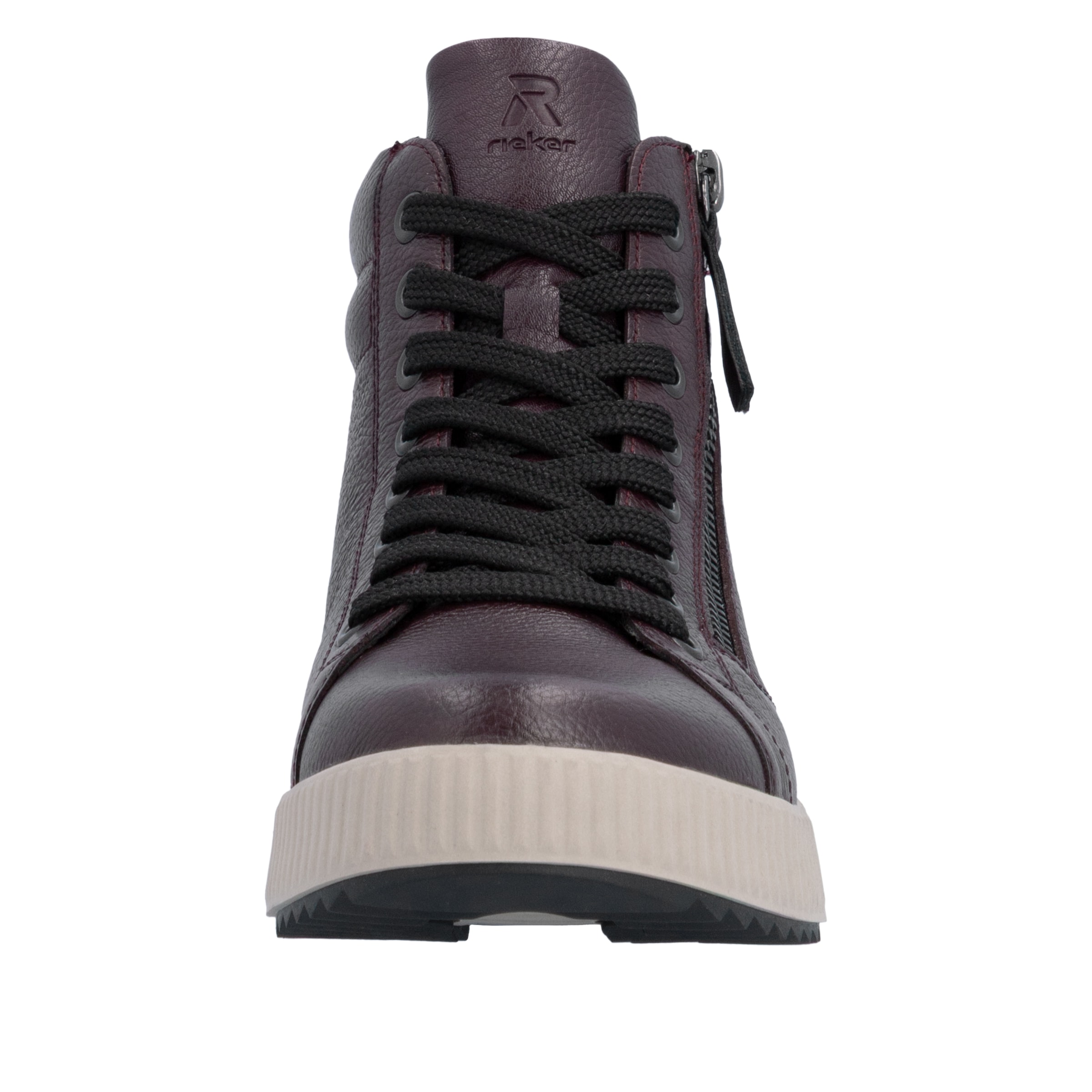 RIEKER Sport Schnürboots  Stiefelette, High Top Sneaker, Freizeitboots mit Reißverschluss