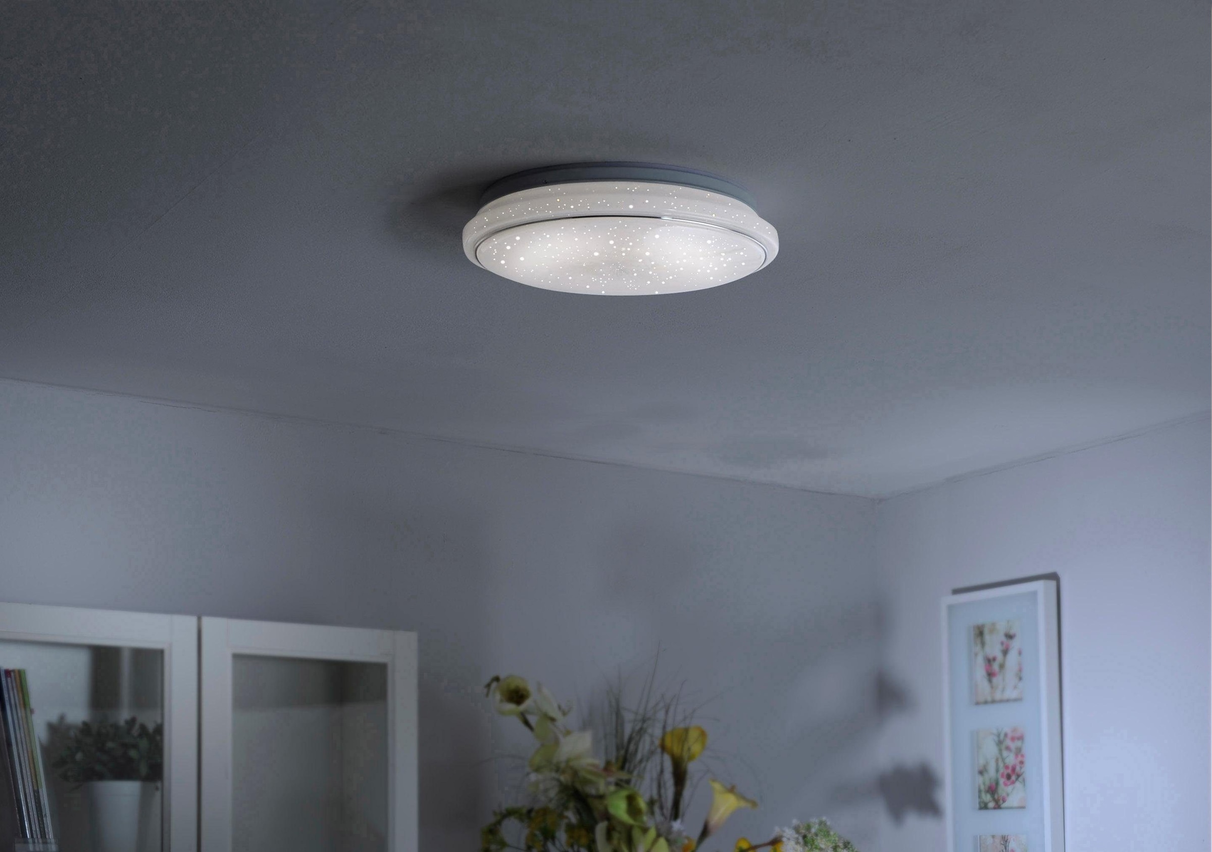 JUST LIGHT Deckenleuchte »JUPITER«, 1 flammig, Leuchtmittel LED-Board | LED fest integriert, 3-Stufen CCT, Farbtemeraturregelung 3000K/4000K/5000K
