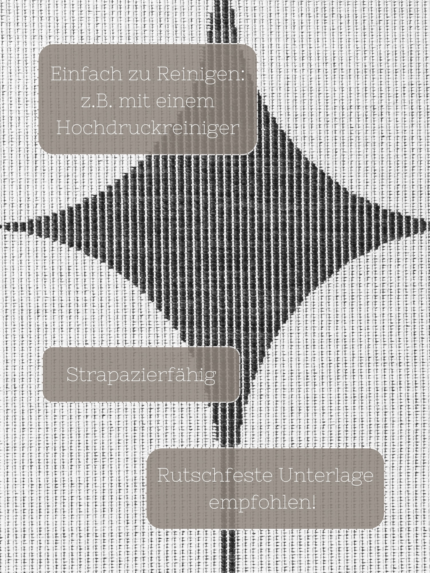 NORTHRUGS Outdoorteppich »Bowen Wendeteppich«, rechteckig, 5 mm Höhe, Läufer, In und Outdoor, Flachgewebe, wetterfest, pflegeleicht, robust