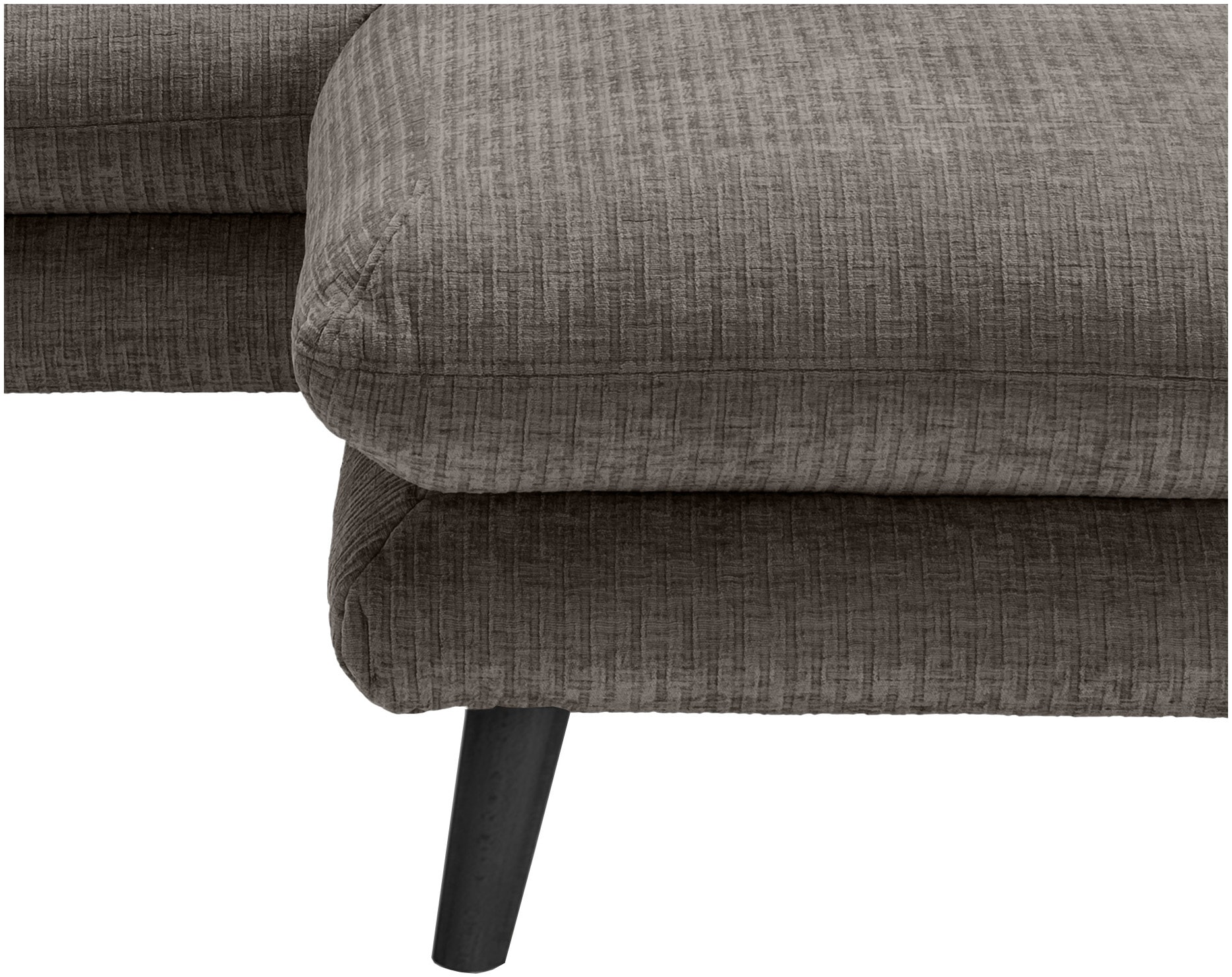 INOSIGN Ecksofa »Lazio modernes Design, bequem, schmale Armlehnen, OTTOs Choice« zwei verschiedene Fußfarben wählbar