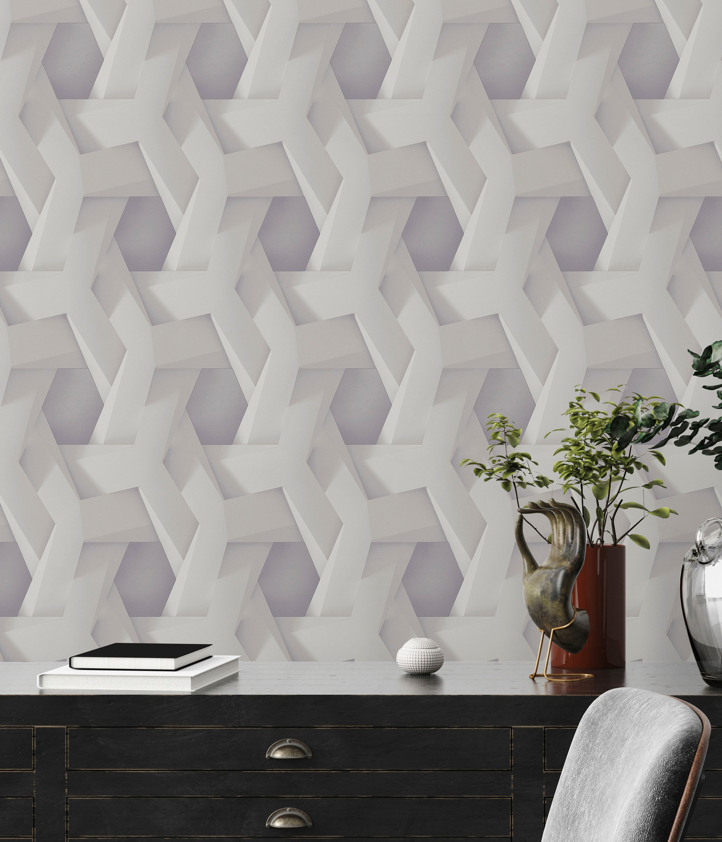 A.S. Création Vliestapete »PintWalls 3D Optik«, matt-gemustert-neutral, mit Tiefenwirkung Tapeten Wohnzimmer Schlafzimmer Küche modern Design