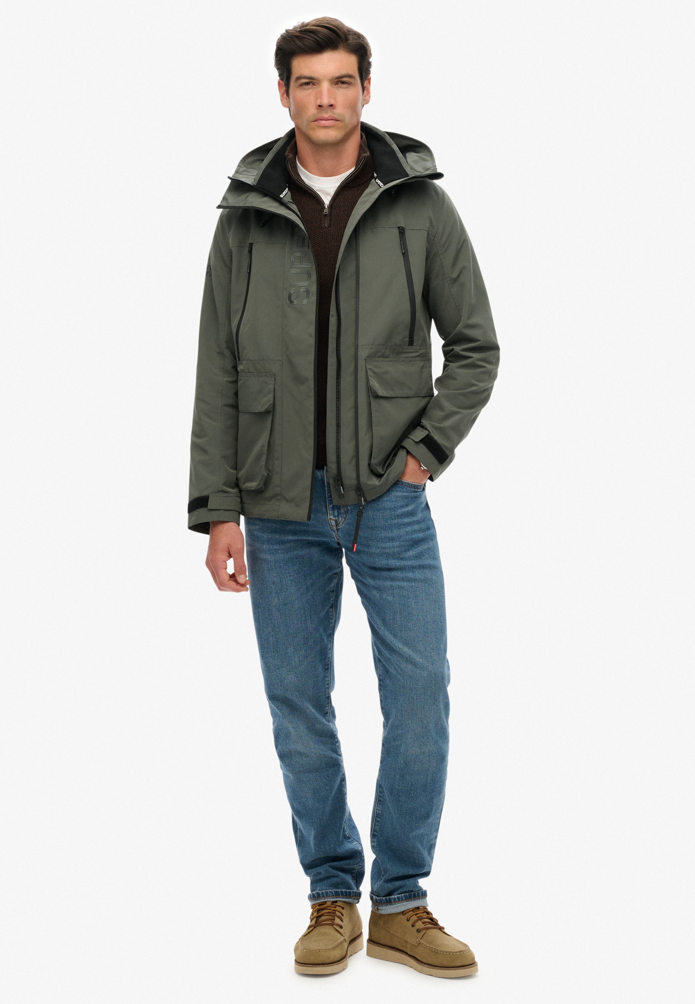 Superdry Outdoorjacke »HOOD ULTIMATE EMB WINDBREAKER« mit Kapuze